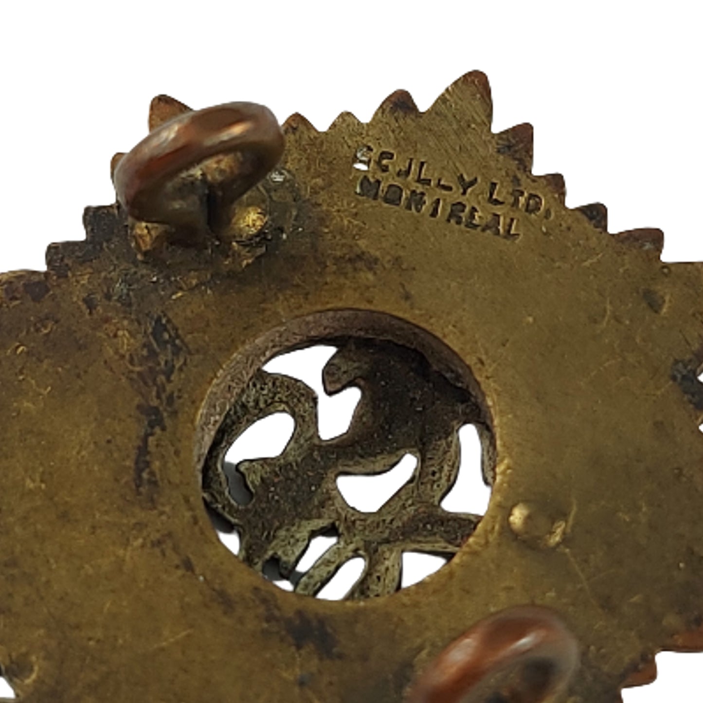 WW2 RCASC Royal Canadian Army Service Corps Officer's Collar Badge Set