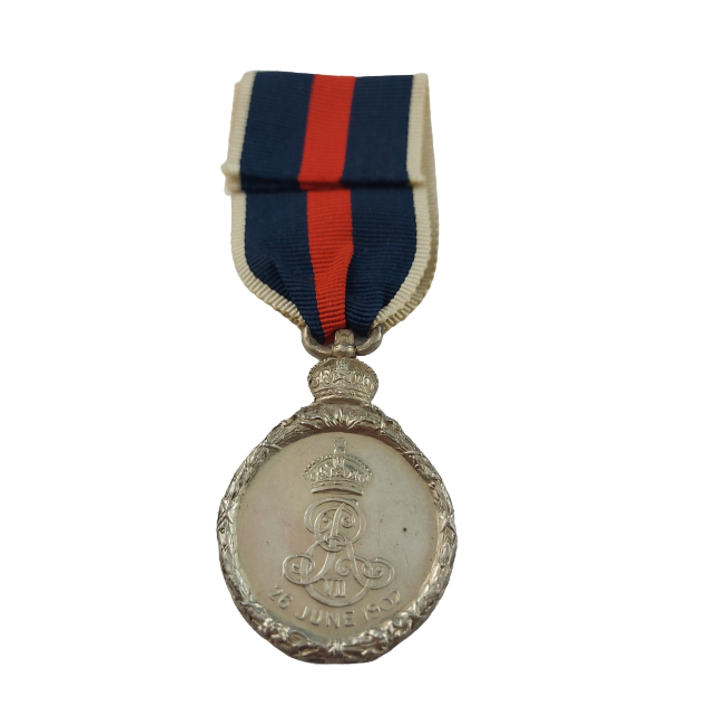 Pre-WW1 British King Edward VII And Queen Alexandra Silver Coronation Medal 1902
