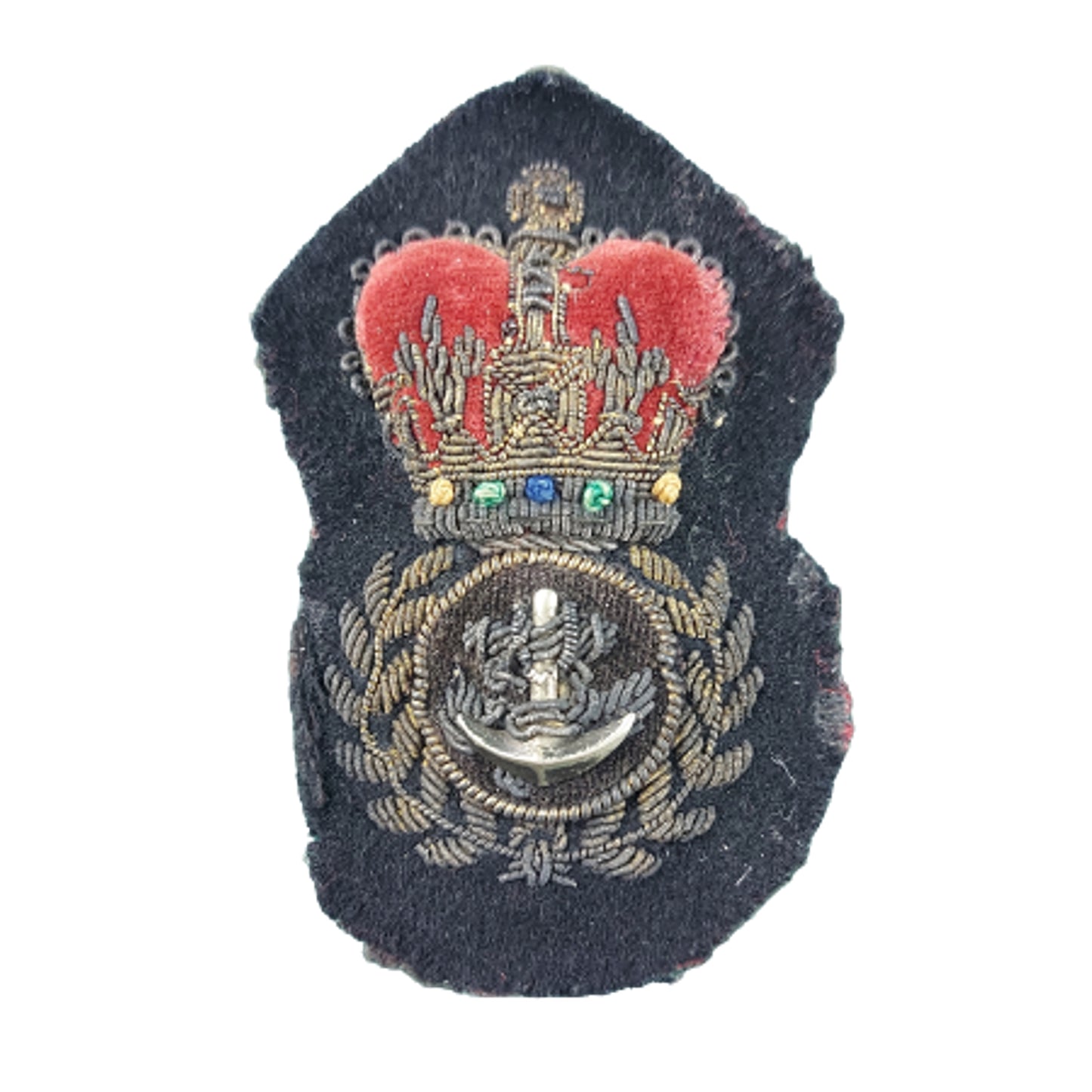 Post-WW2 Canadian RCN Navy Chief Petty Officer Cap Insignia Badge