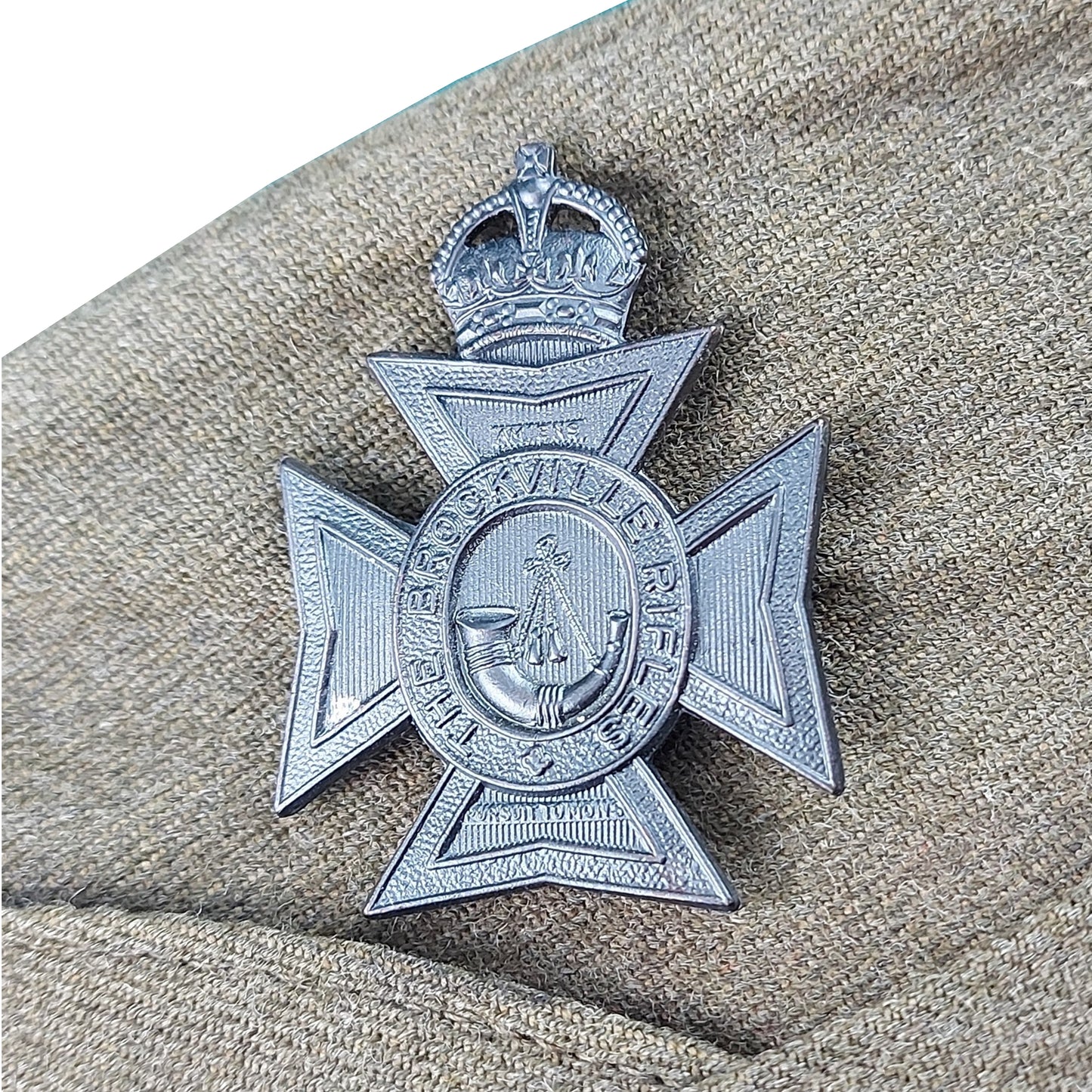 WW2 Canadian The Brockville Rifles Wedge Cap
