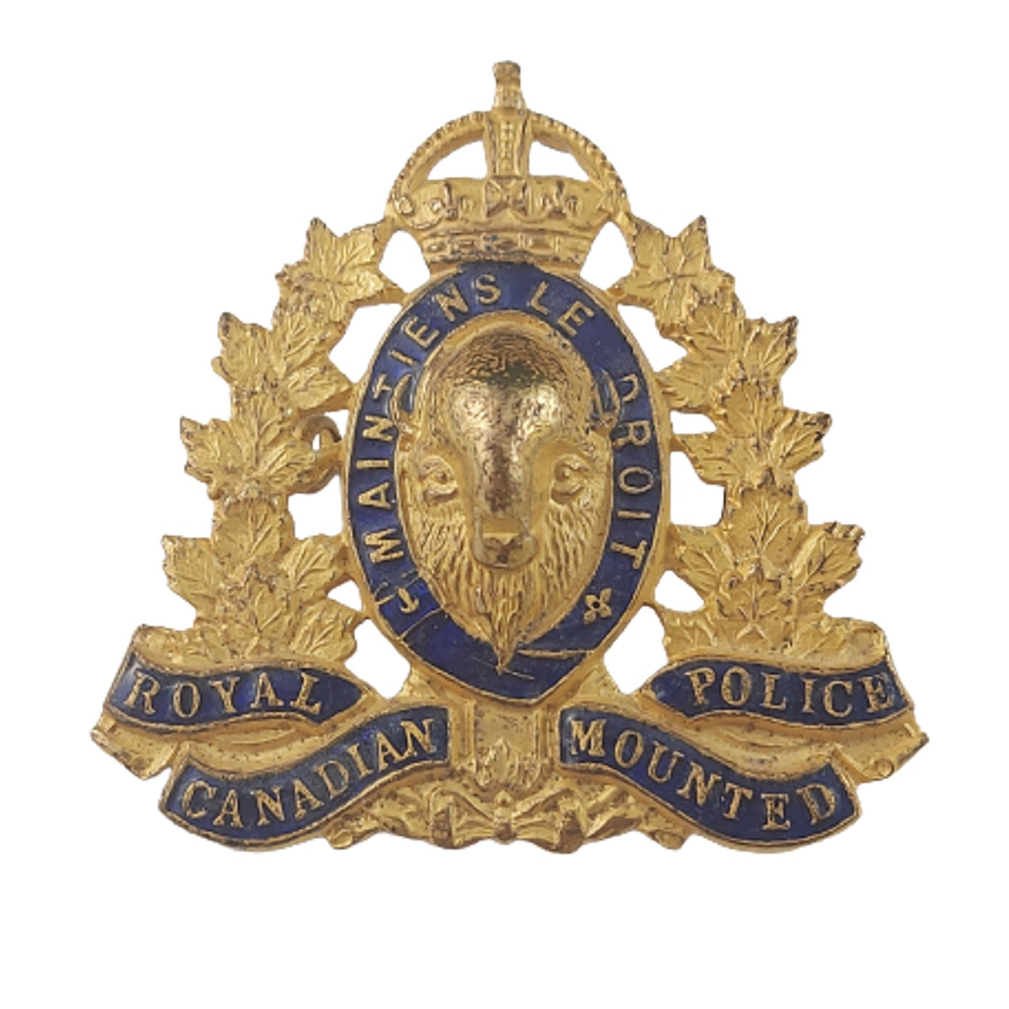 RCMP Royal Canadian Mounted Police 1873-1973 Centennial Cap Badge