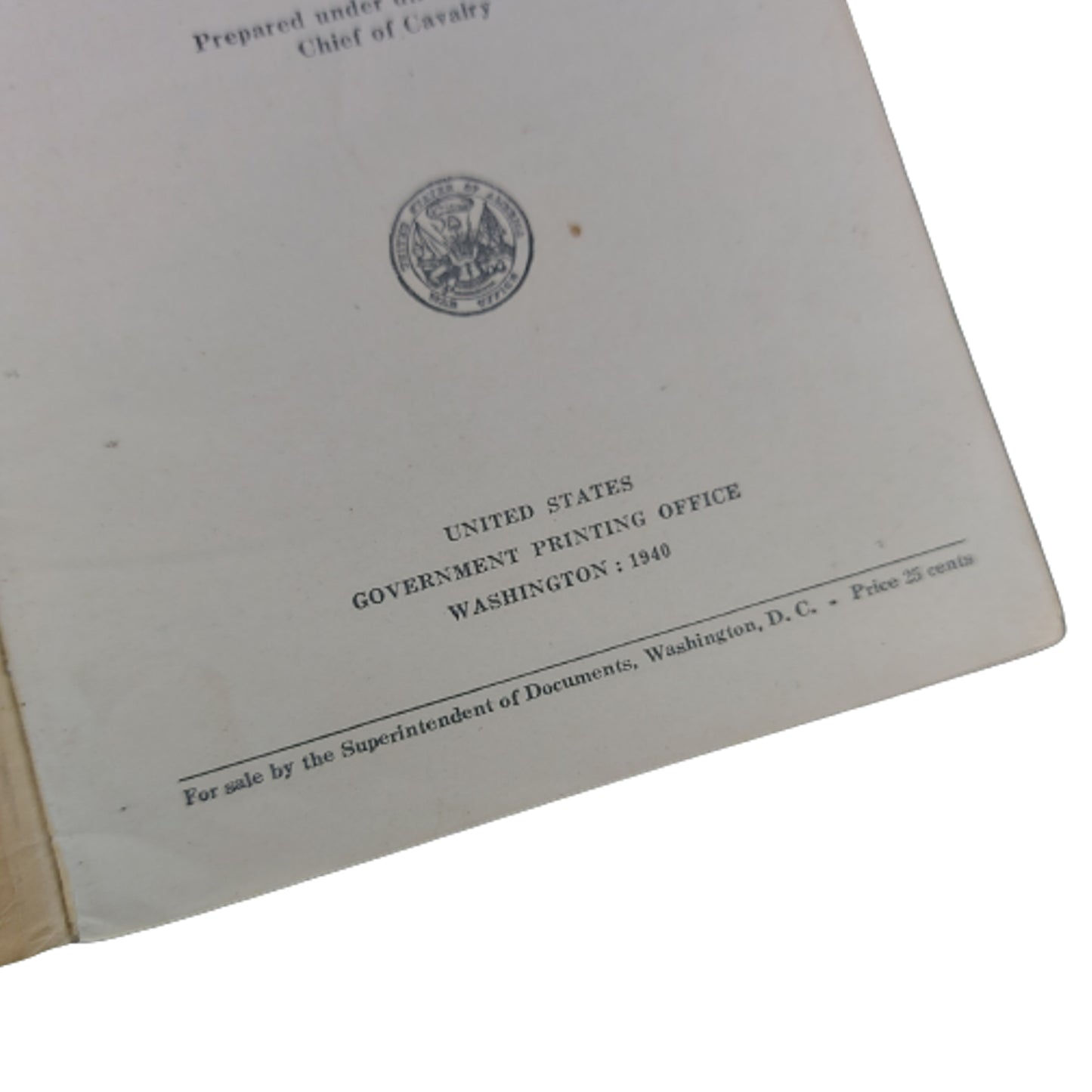 WW2 United States Manual - Browning M2 50 Ground MG- RCOC Royal Canadian Ordnance Corps