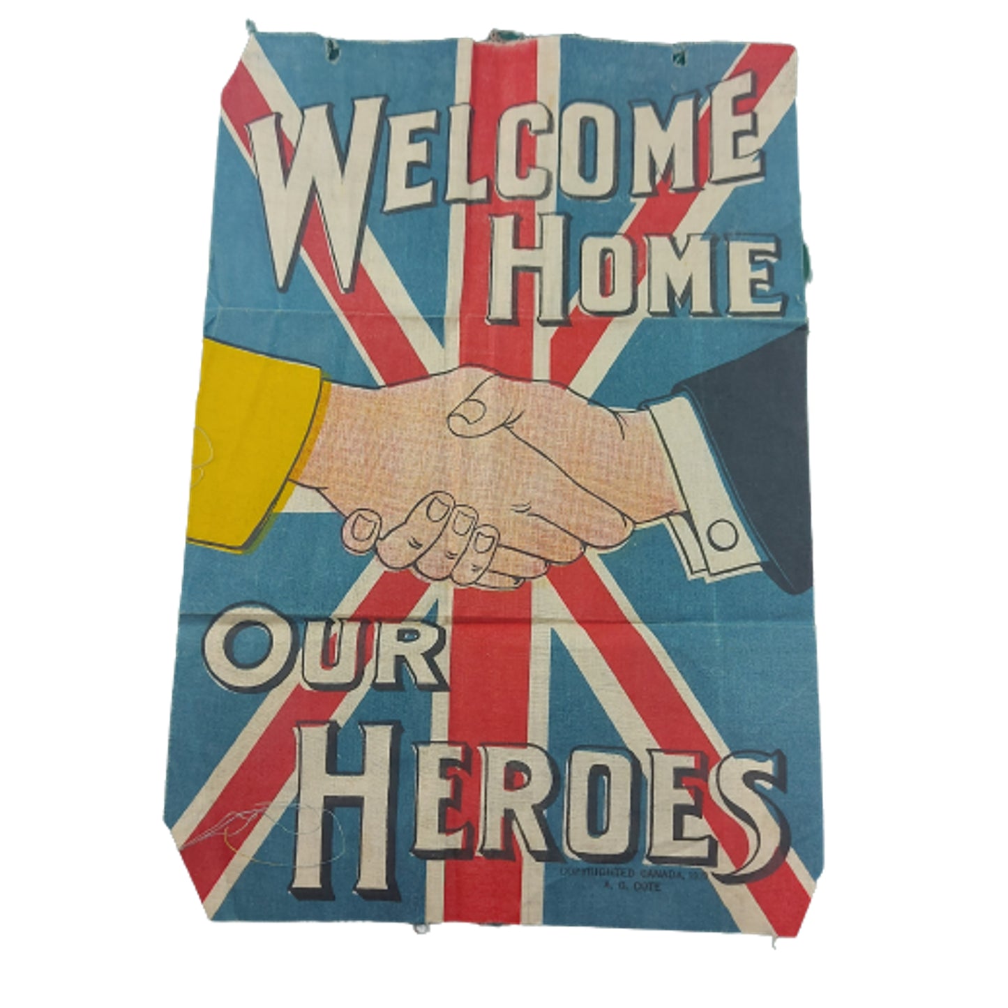 WW1 Canadian Welcome Home Our Heroes Banner