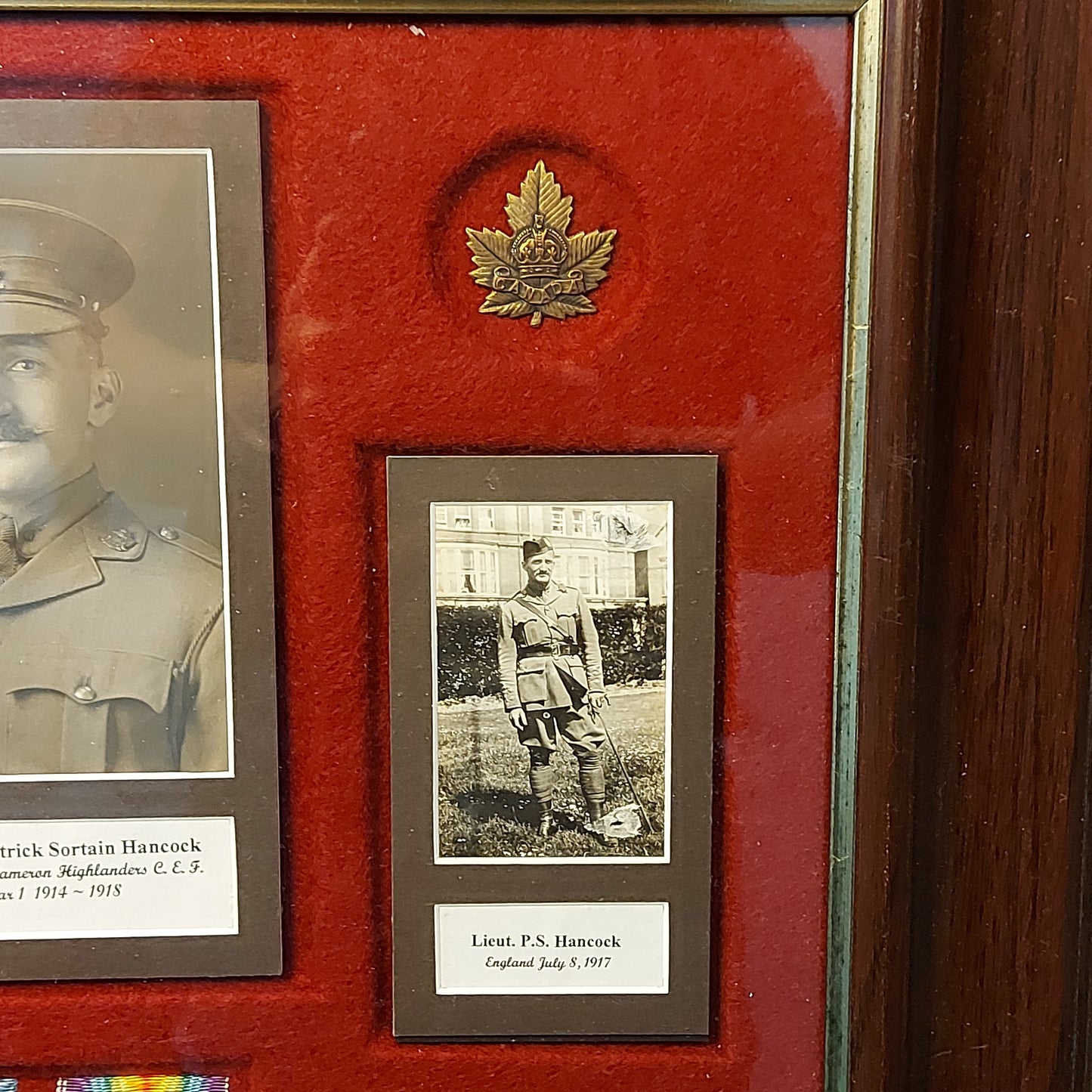 WW1 Canadian Framed Medal Pair With Photos And Research - 226th Battalion - 43rd Battalion Battle Of Passchendaele