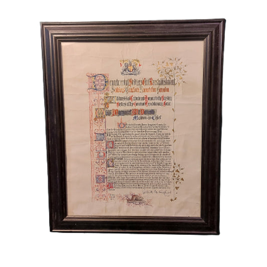 WW1 Canadian CEF Framed Nursing Sister's Citation