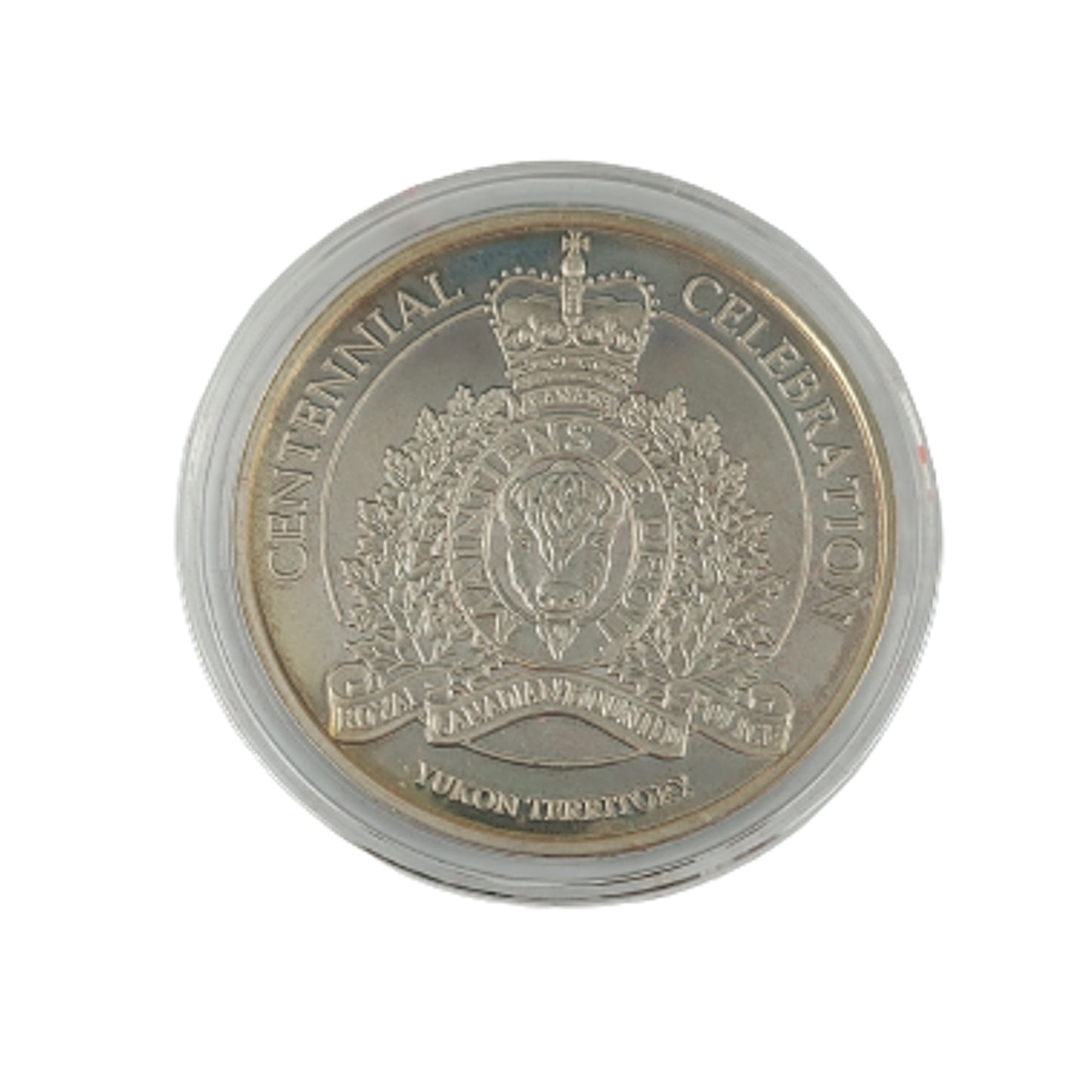 Cased RCMP Royal Canadian Mounted Police 100th Anniversary Yukon Territory Coin