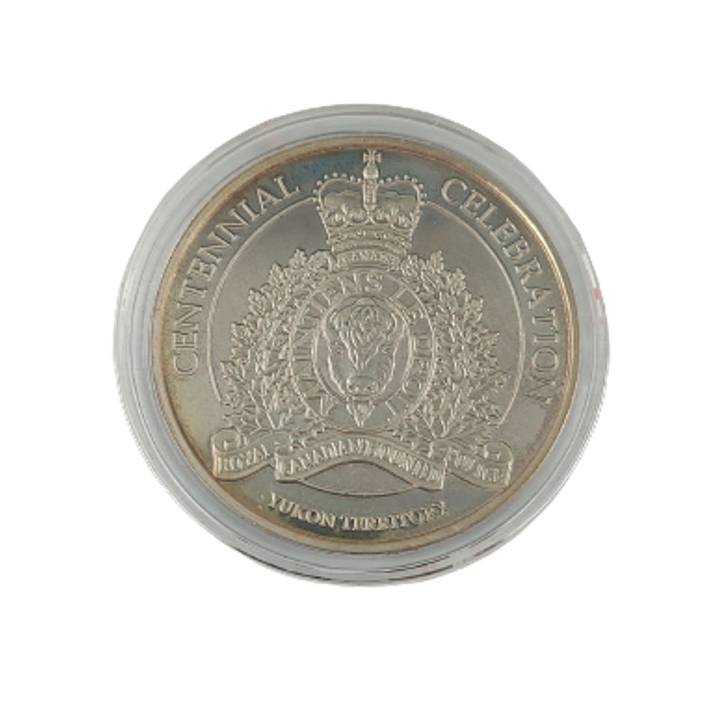 Post-WW2 Cased RCMP Royal Canadian Mounted Police 100th Anniversary Yukon Territory Coin