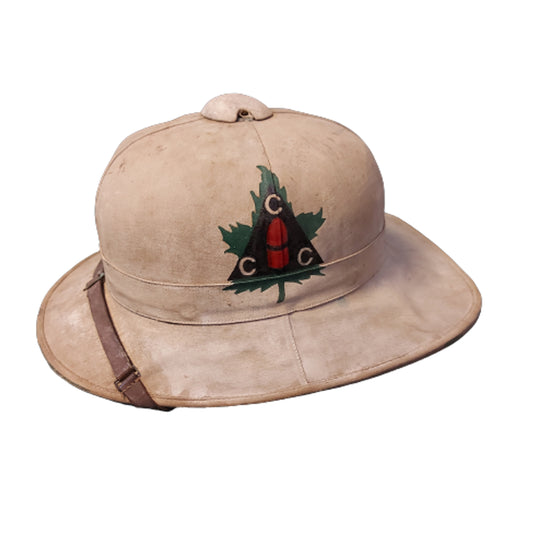 WW1 Canadian Named Siege Park Marked Pith Helmet