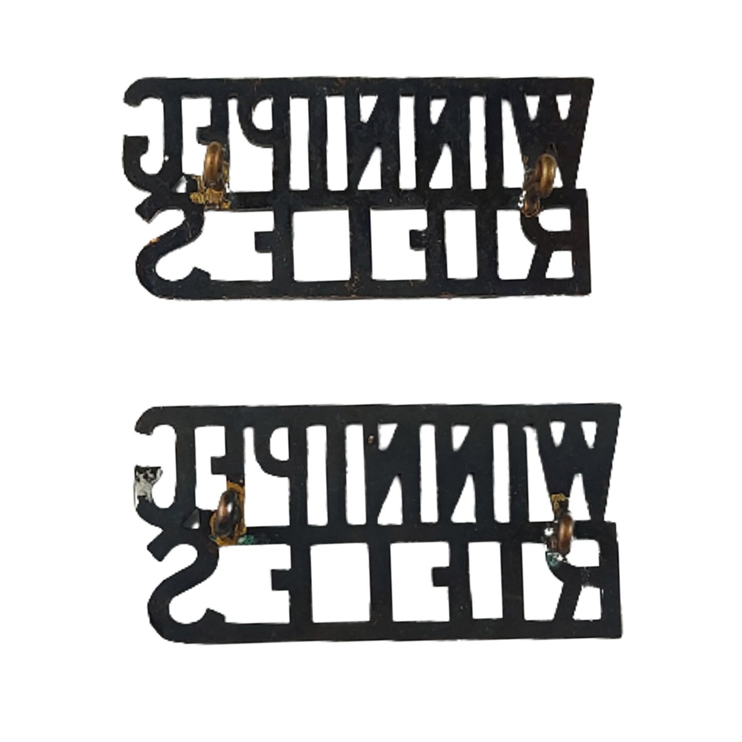 Pre-WW1 1905 Winnipeg Rifles Shoulder Title Pair