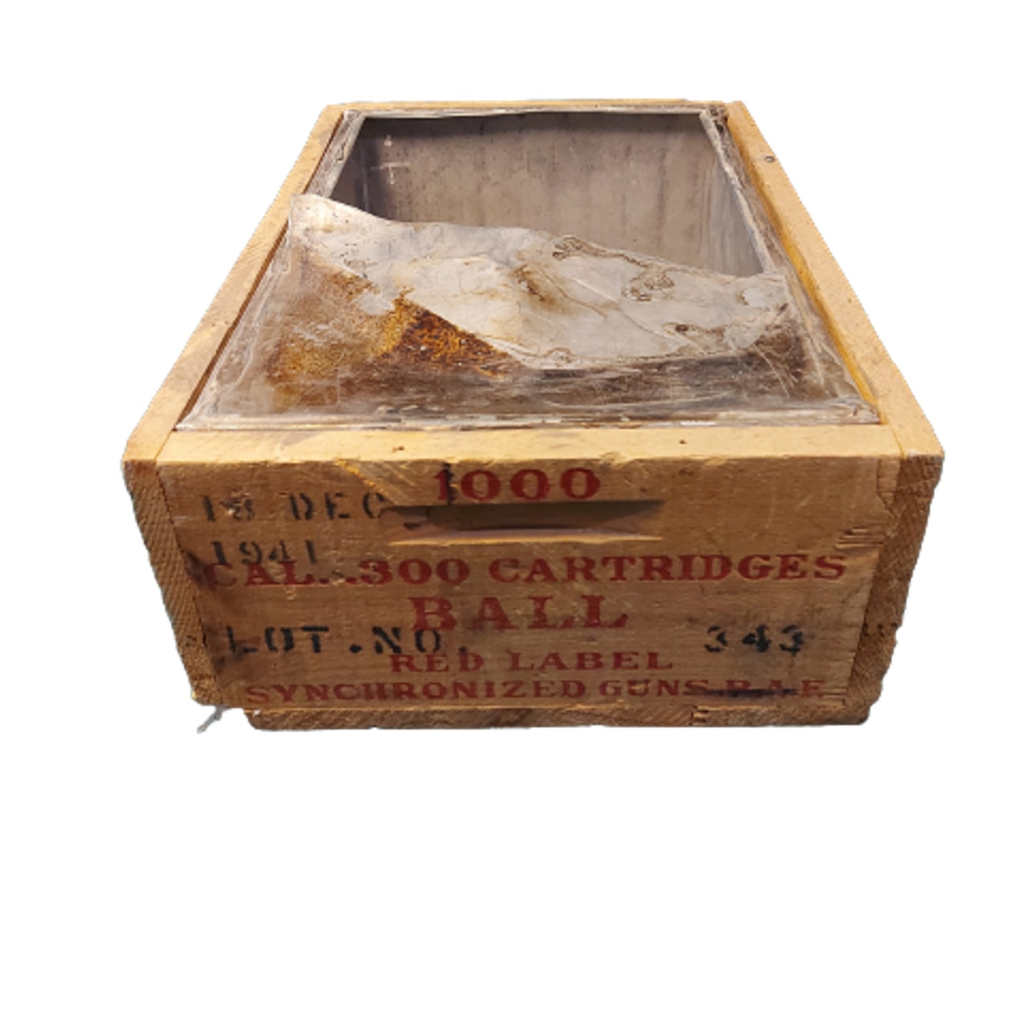 WW2 RAF Royal Air Force Machine Gun Synchronized Ammunition Case
