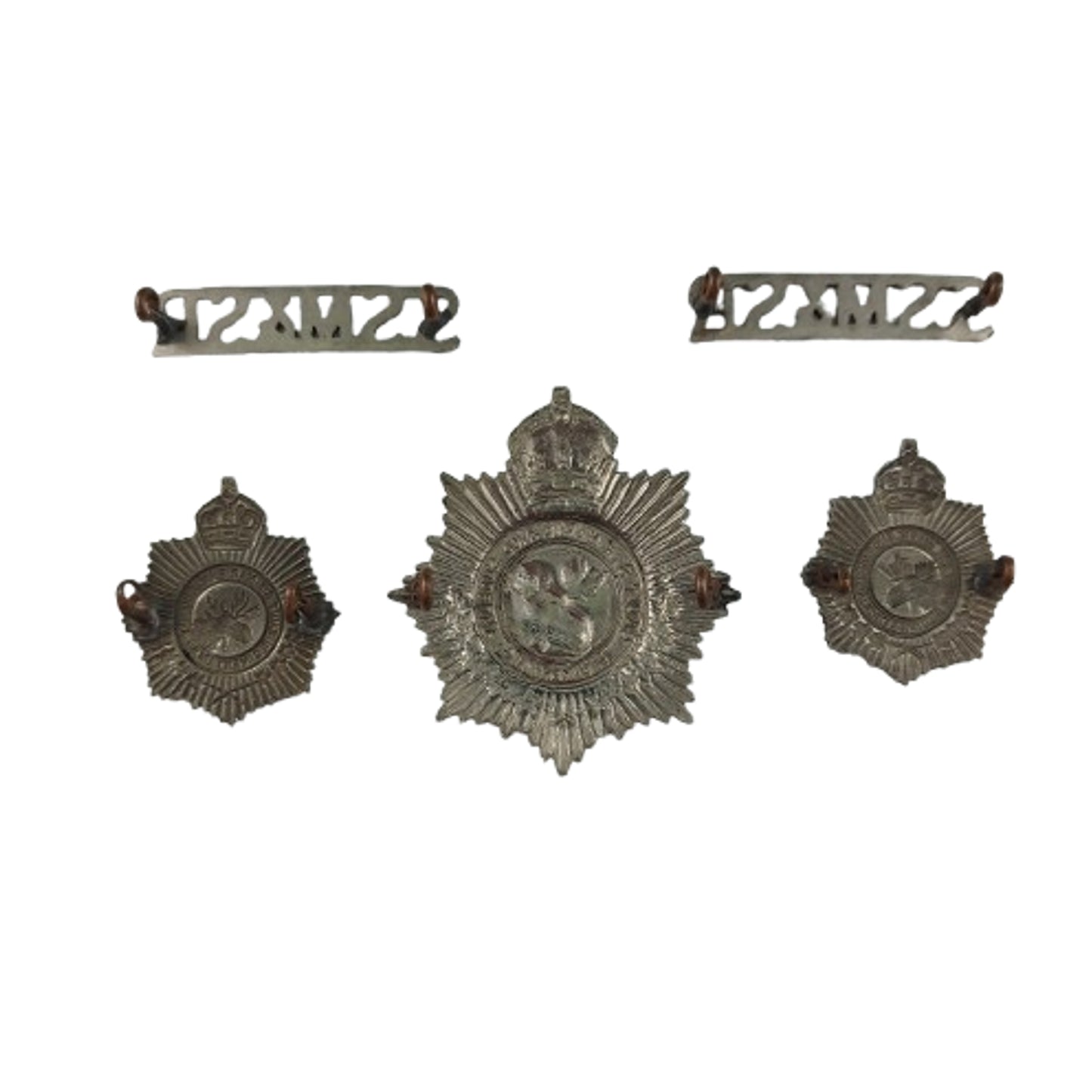 WW2 Canadian Sault Ste Marie and Sudbury Machine Gun Regiment Badge Set