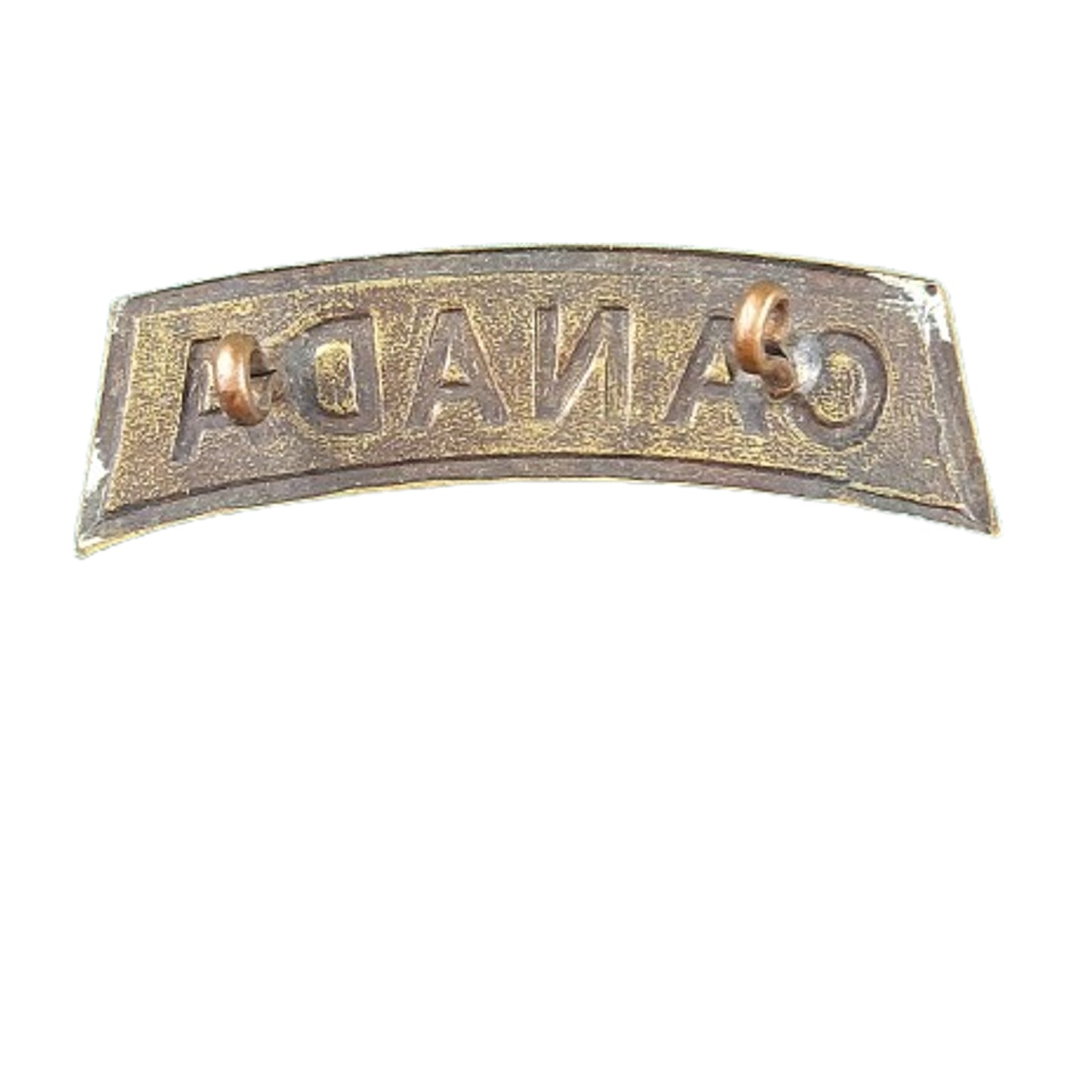 WW1 Canadian CANADA Brass Shoulder Title