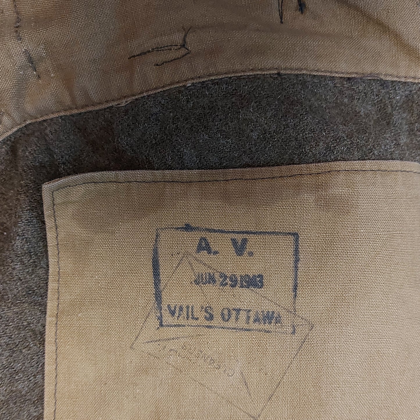WW2 Canadian Named 2 A/T RCA Royal Canadian Artillery 2nd Division Battle Dress Tunic 1943
