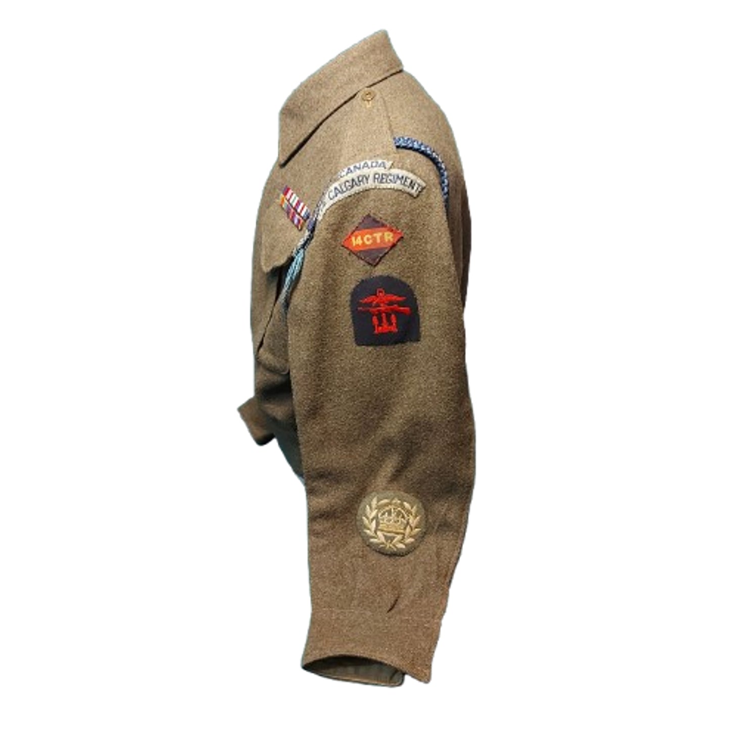 WW2 Canadian The Calgary Regiment 14CTR BD Battle Dress Tunic Dieppe