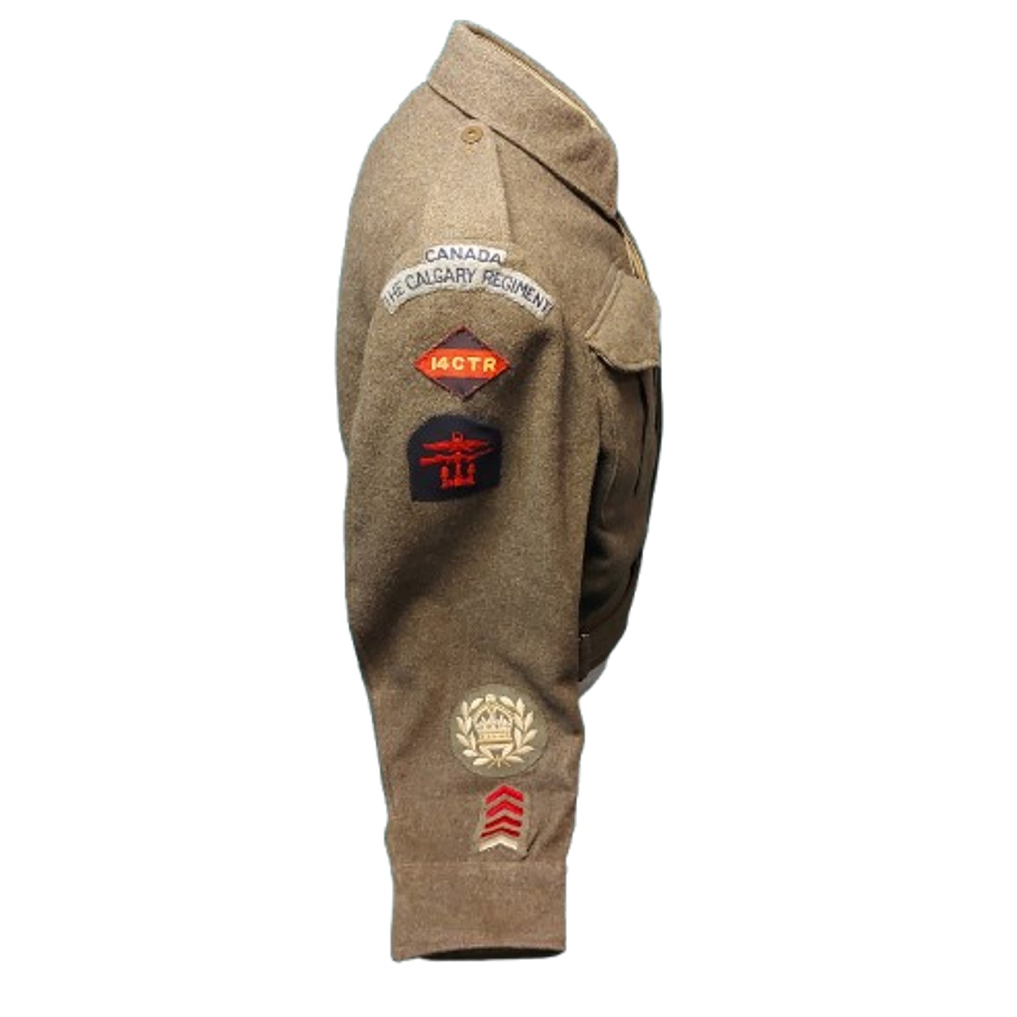 WW2 Canadian The Calgary Regiment 14CTR BD Battle Dress Tunic Dieppe