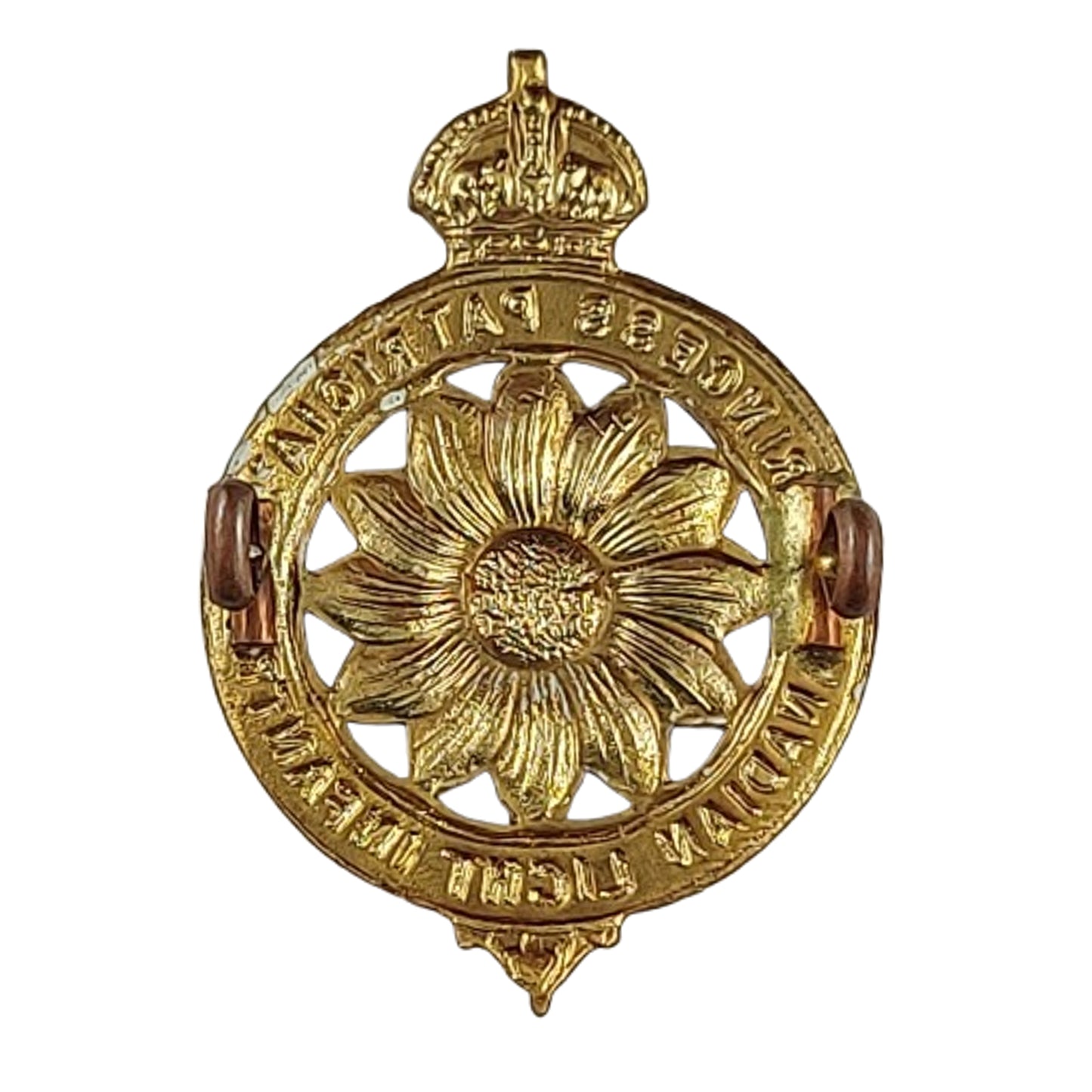 WW1 Canadian PPCLI Princess Patricias Canadian Light Infantry Marguerite Cap Badge