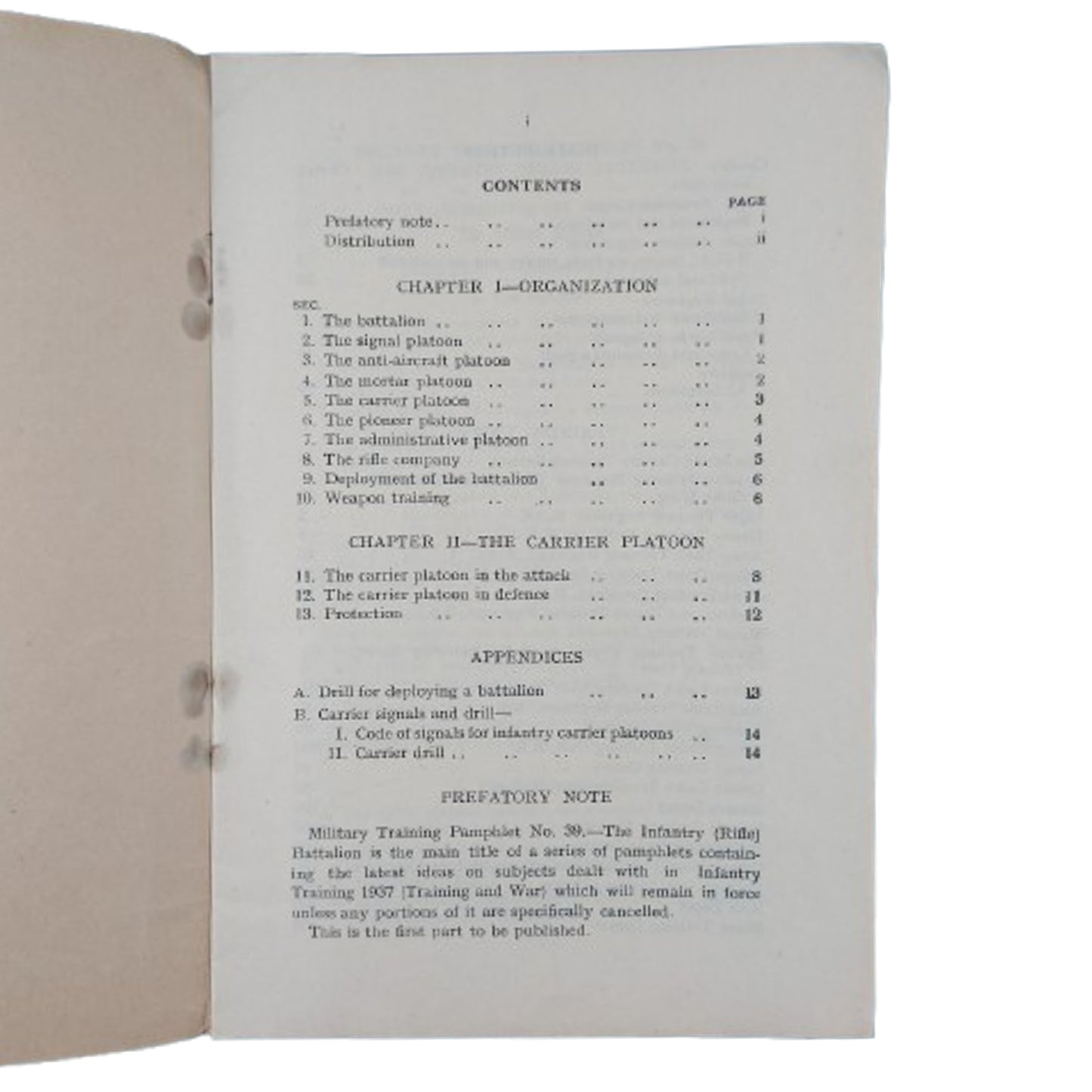 WW2 Canadian Training Manual The Infantry Rifle Battalion