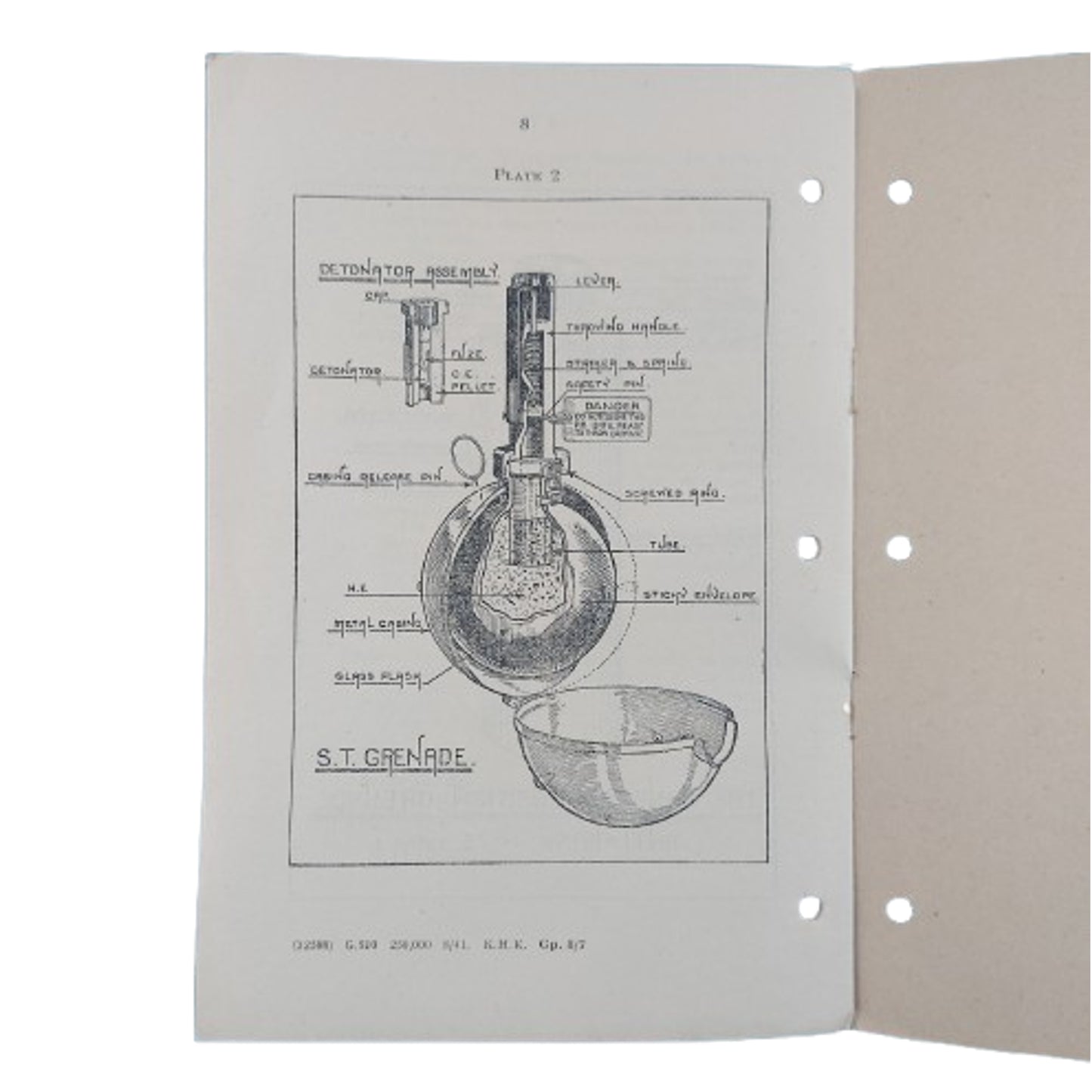 WW2 Canadian Training Manual Grenades The Hastings And Price Edward Regiment