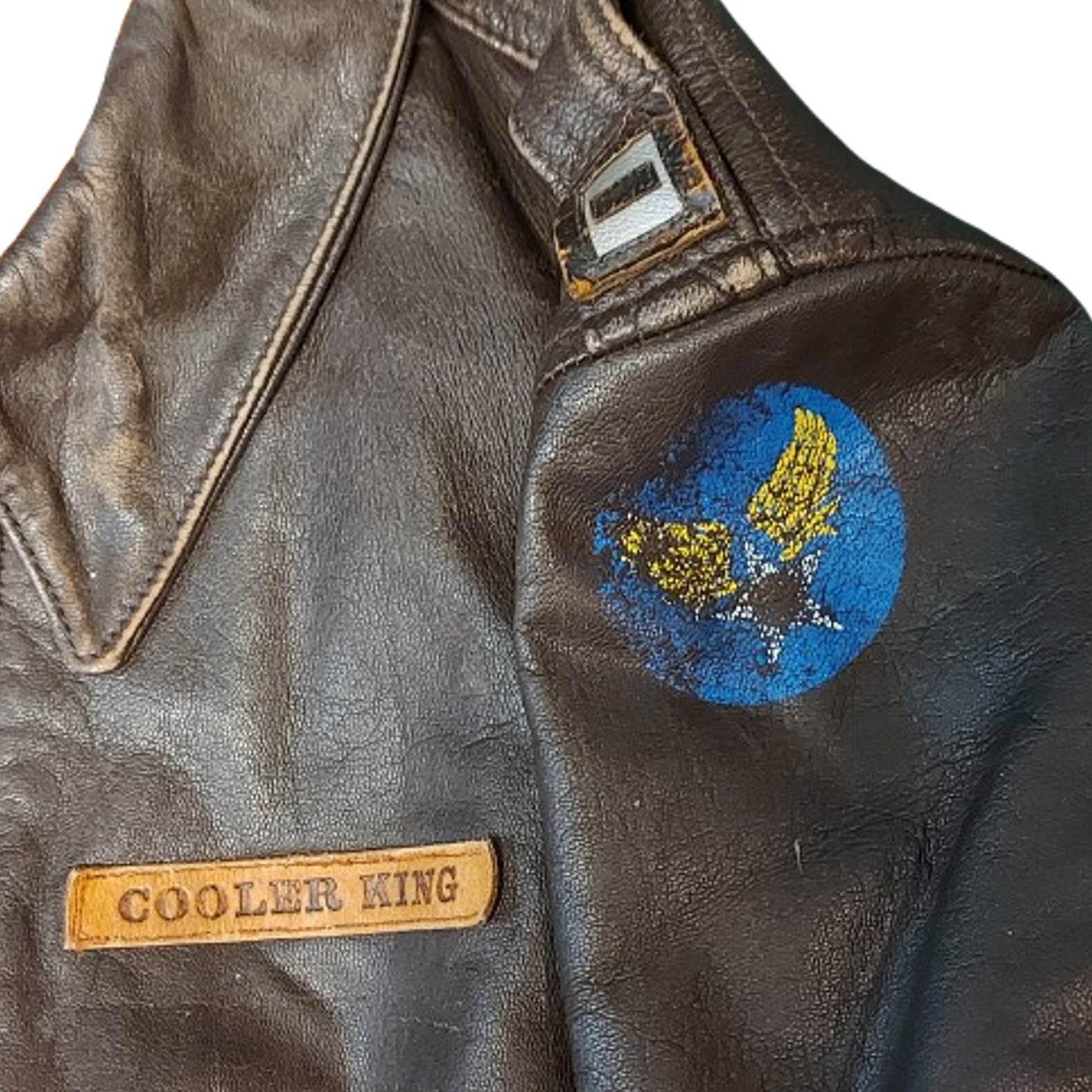 Post-WW2 United States Cooper A-2 Commemorative Leather Flight Jacket