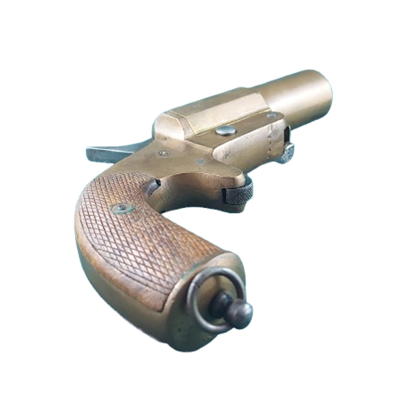 WW1 French Army Chouvet Model 1917 Brass Flare Pistol