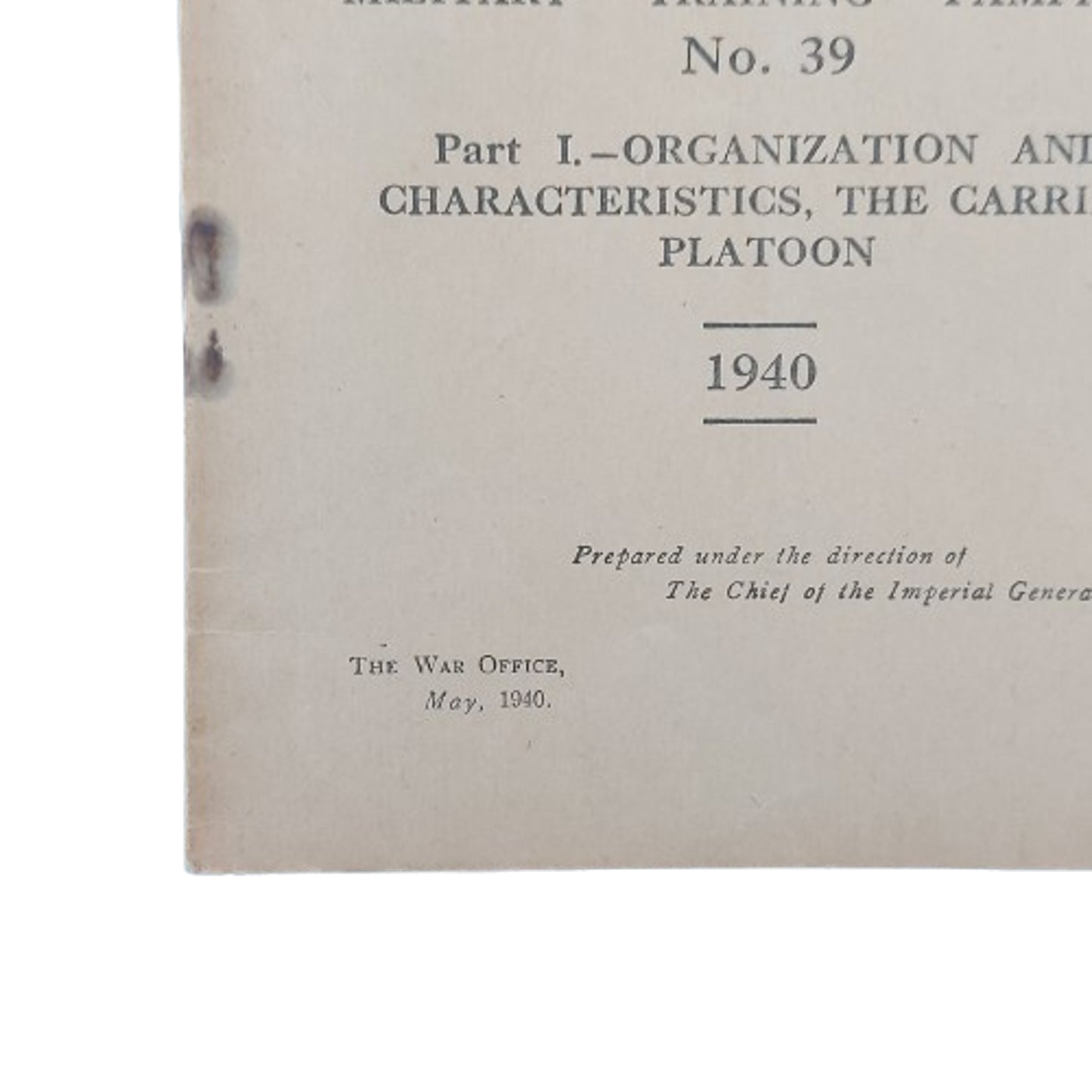 WW2 Canadian Training Manual The Infantry Rifle Battalion