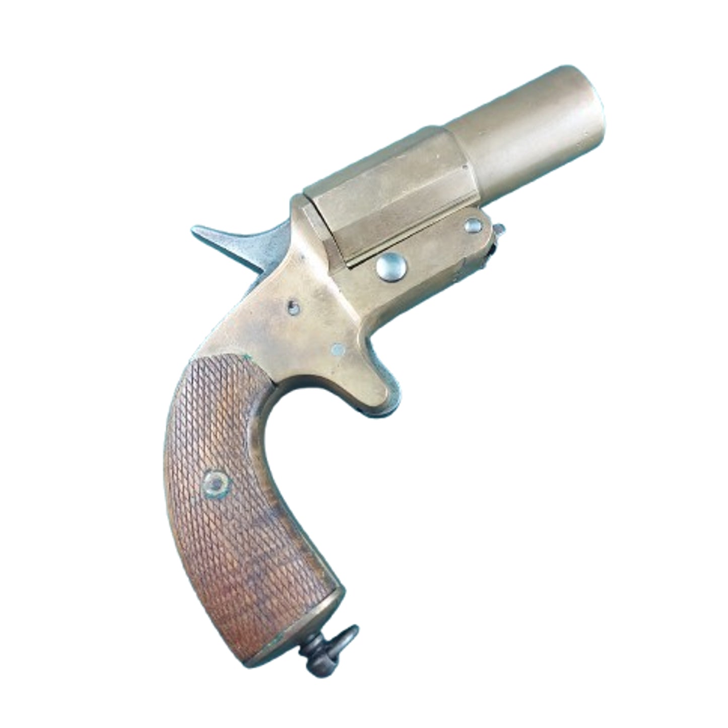 WW1 French Army Chouvet Model 1917 Brass Flare Pistol