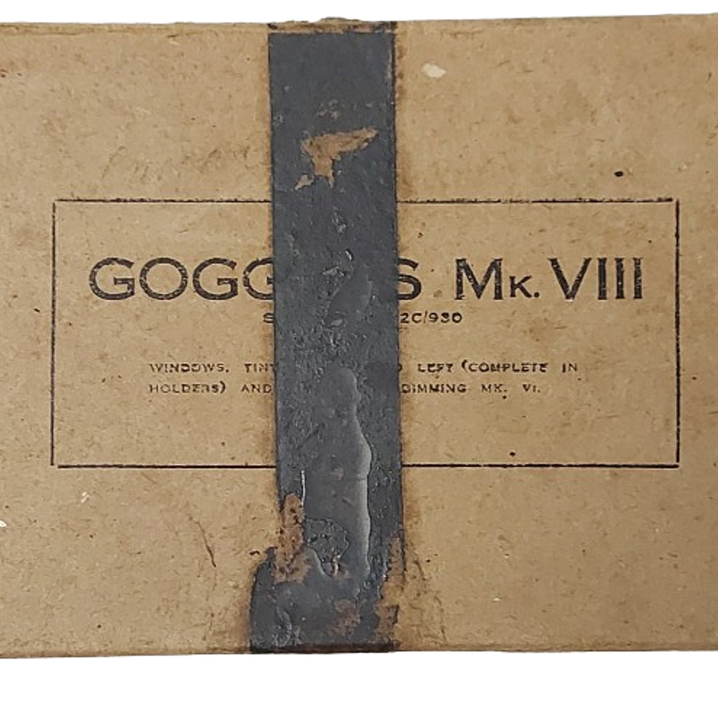 WW2 Canadian British RCAF RAF Mk.VIII Flight Goggle Box