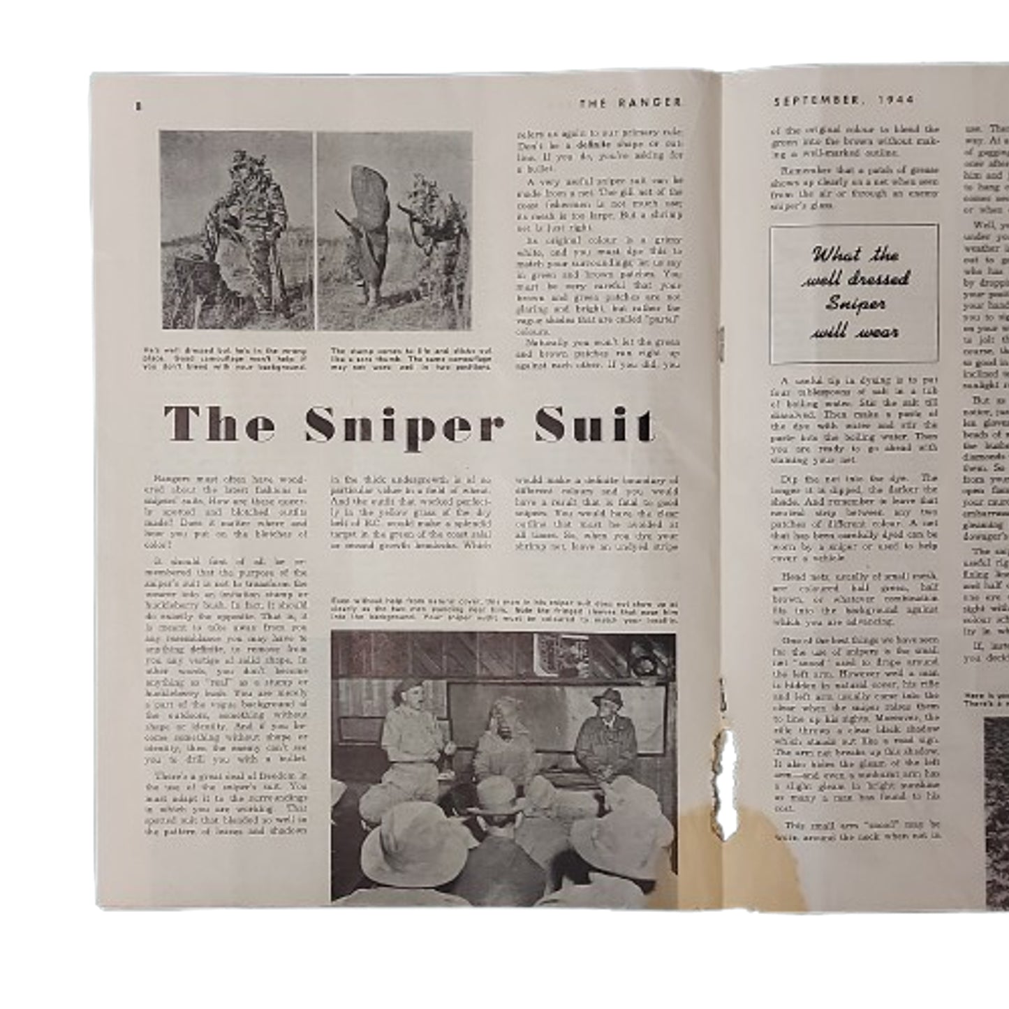 WW2 Canadian The Ranger PCMR Pacific Coast Mountain Rangers Publication September 1944