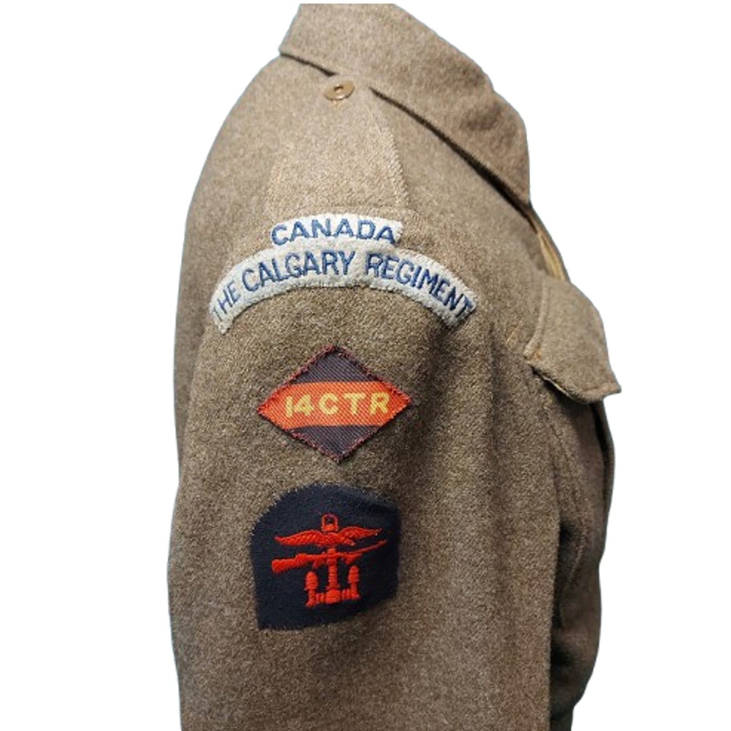 WW2 Canadian The Calgary Regiment 14CTR BD Battle Dress Tunic Dieppe