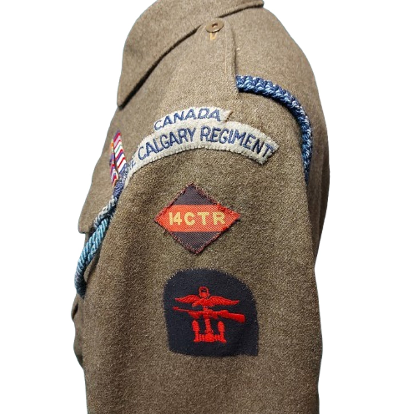WW2 Canadian The Calgary Regiment 14CTR BD Battle Dress Tunic Dieppe
