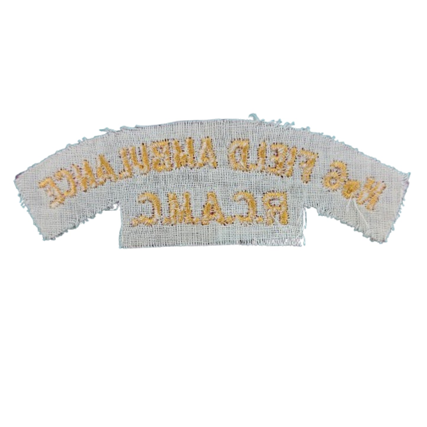 WW2 Canadian No.6 Field Ambulance RCAMC Cloth Shoulder Title