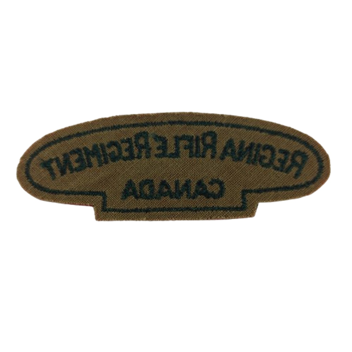 WW2 Canadian Regina Rifle Regiment Canada Cloth Shoulder Title