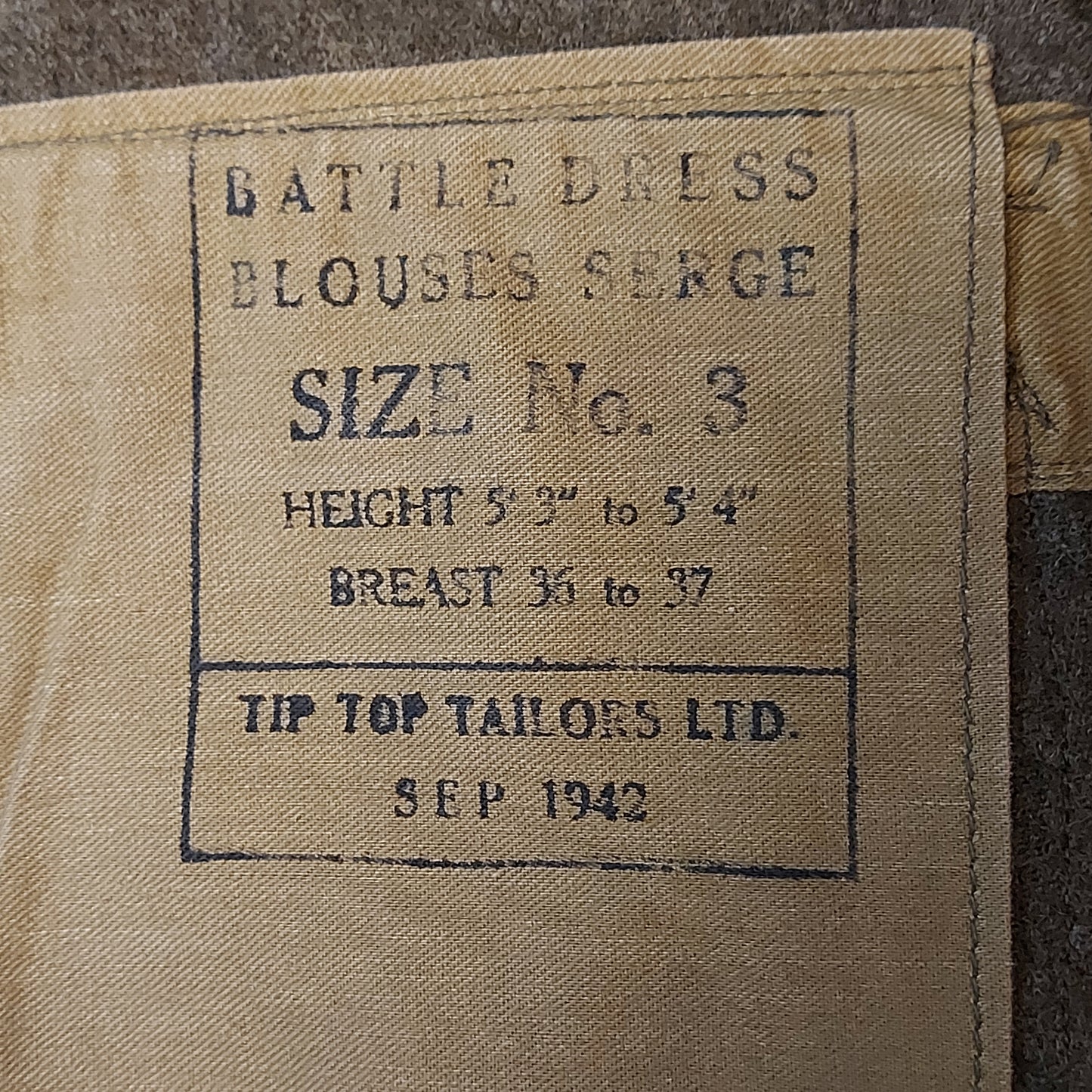 WW2 Canadian Named BD Battle Dress Tunic 1945