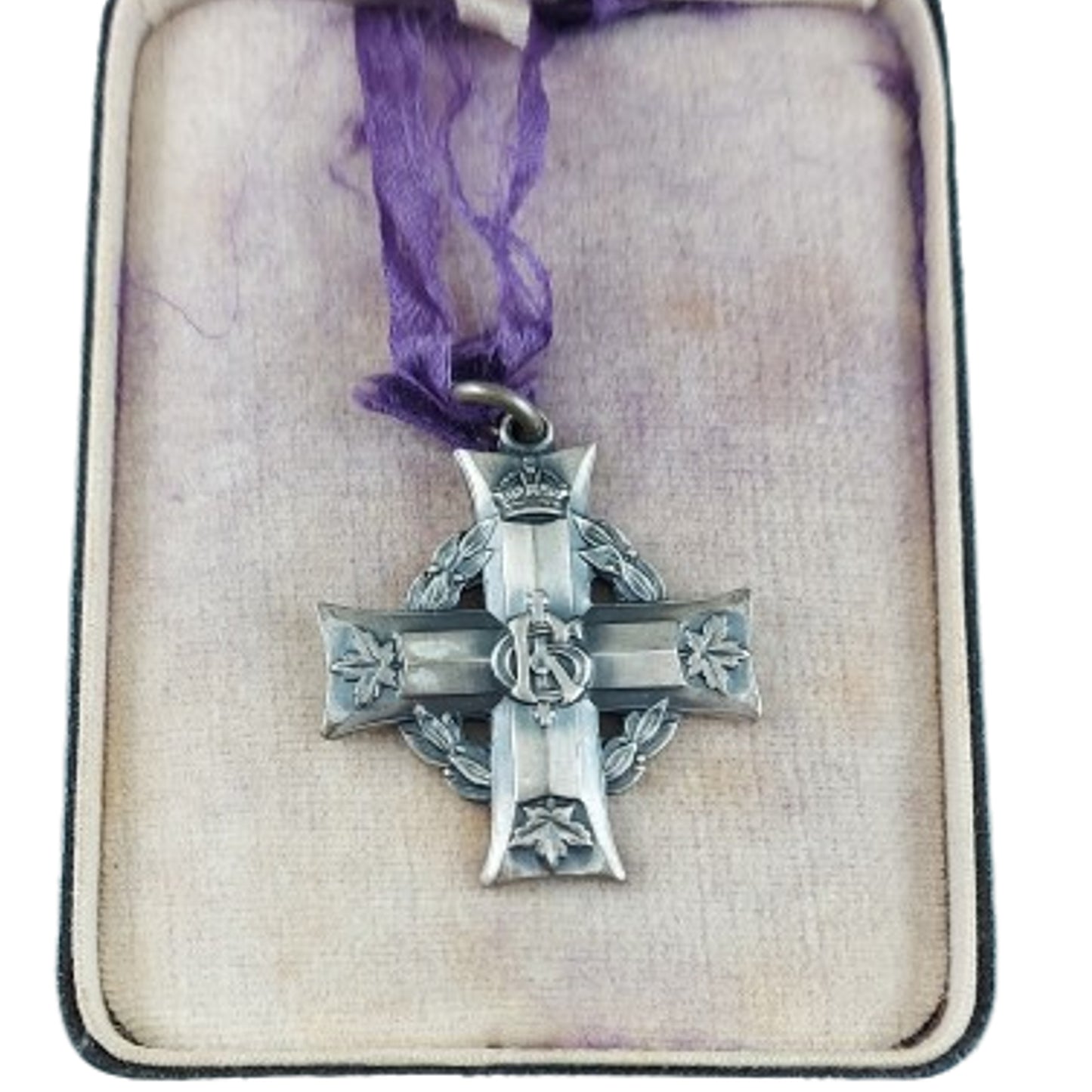 WW1 Canadian Cased Memorial Cross With Card 23rd Battalion PPCLI