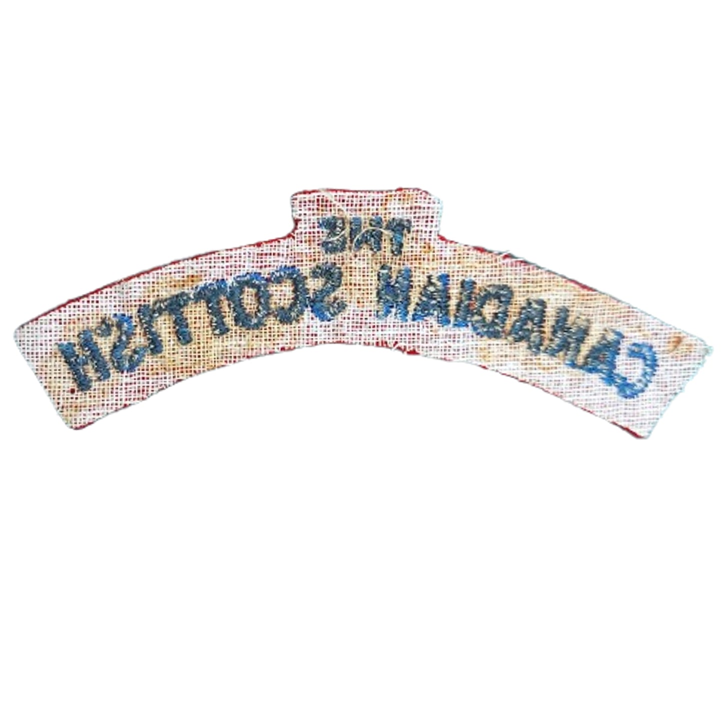 WW2 Canadian Scottish cloth Shoulder Title