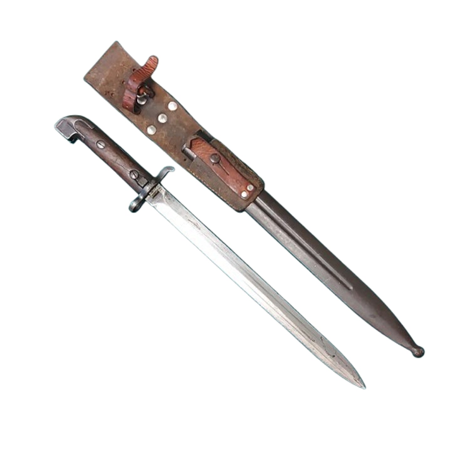 Regimentally Marked Swedish M1894 Carbine Bayonet And Scabbard