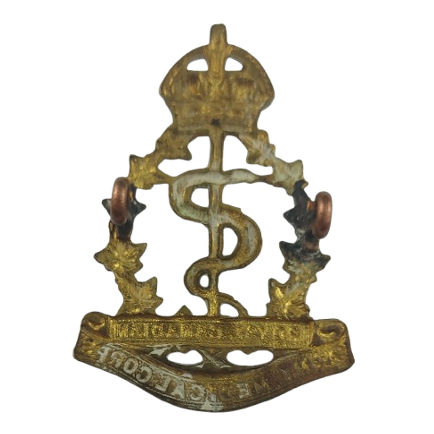 WW2 Canadian RCAMC Royal Canadian Army Medical Corps Cap Badge