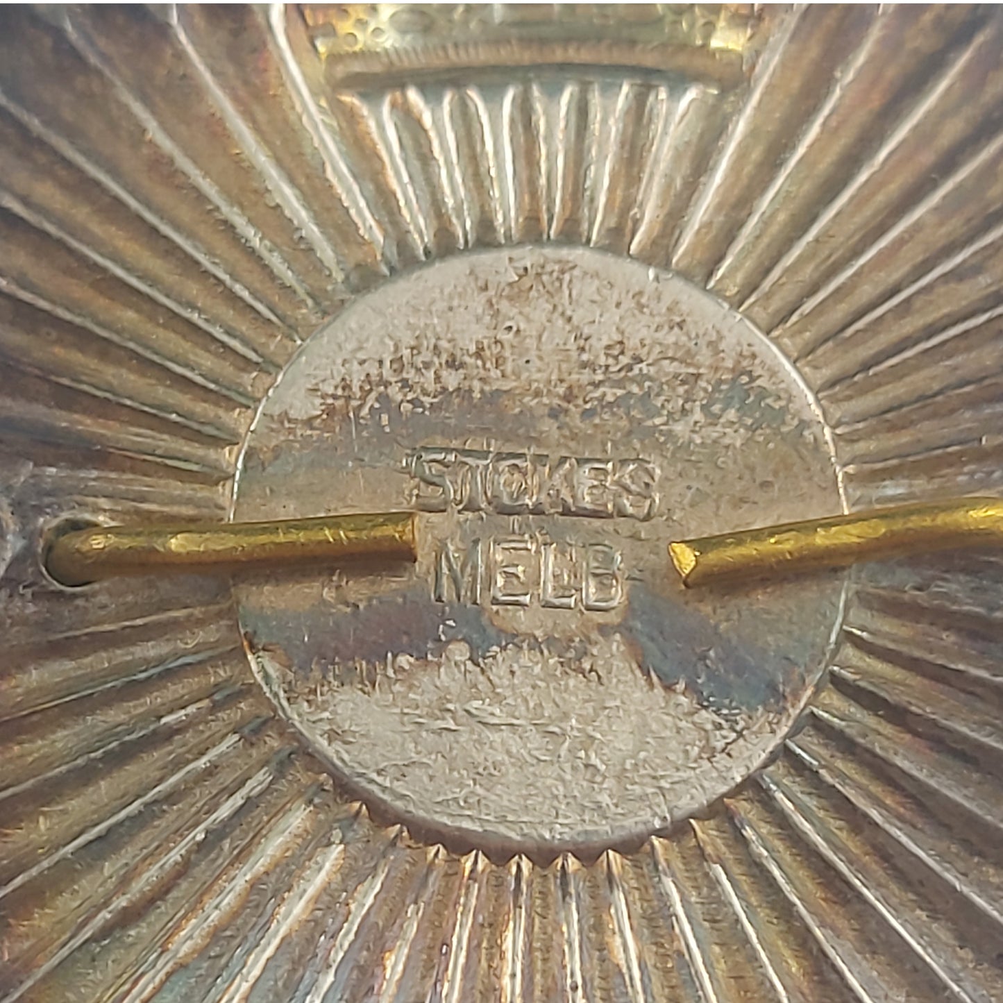Post-WW2 Royal Australian Army Service Corps Officers Cap Badge