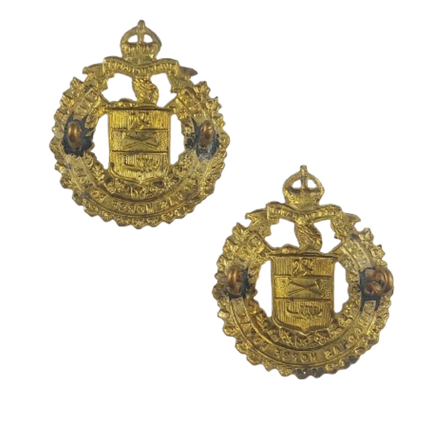 WW2 Canadian LSH Lord Strathcona's Horse Collar Badge Badge