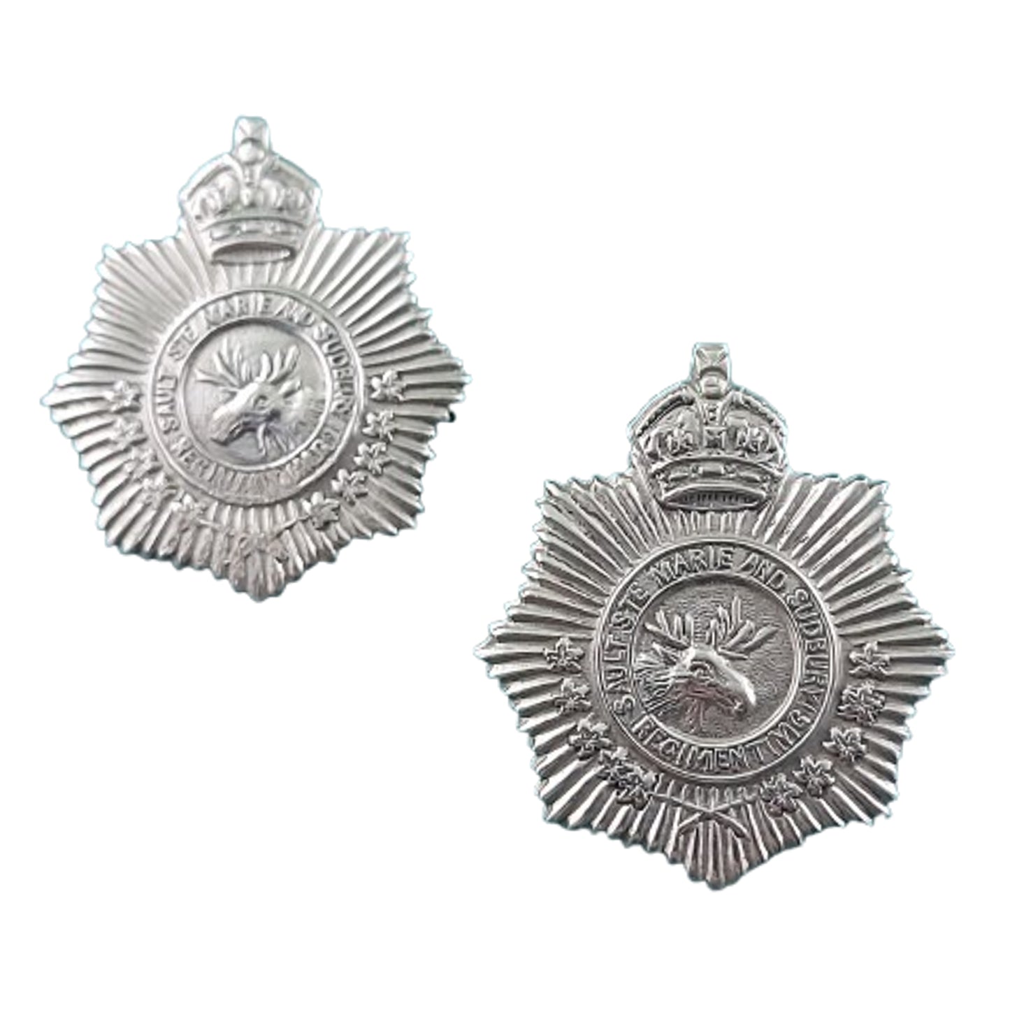 WW2 Canadian Sault Ste Marie and Sudbury Machine Gun Regiment Badge Set