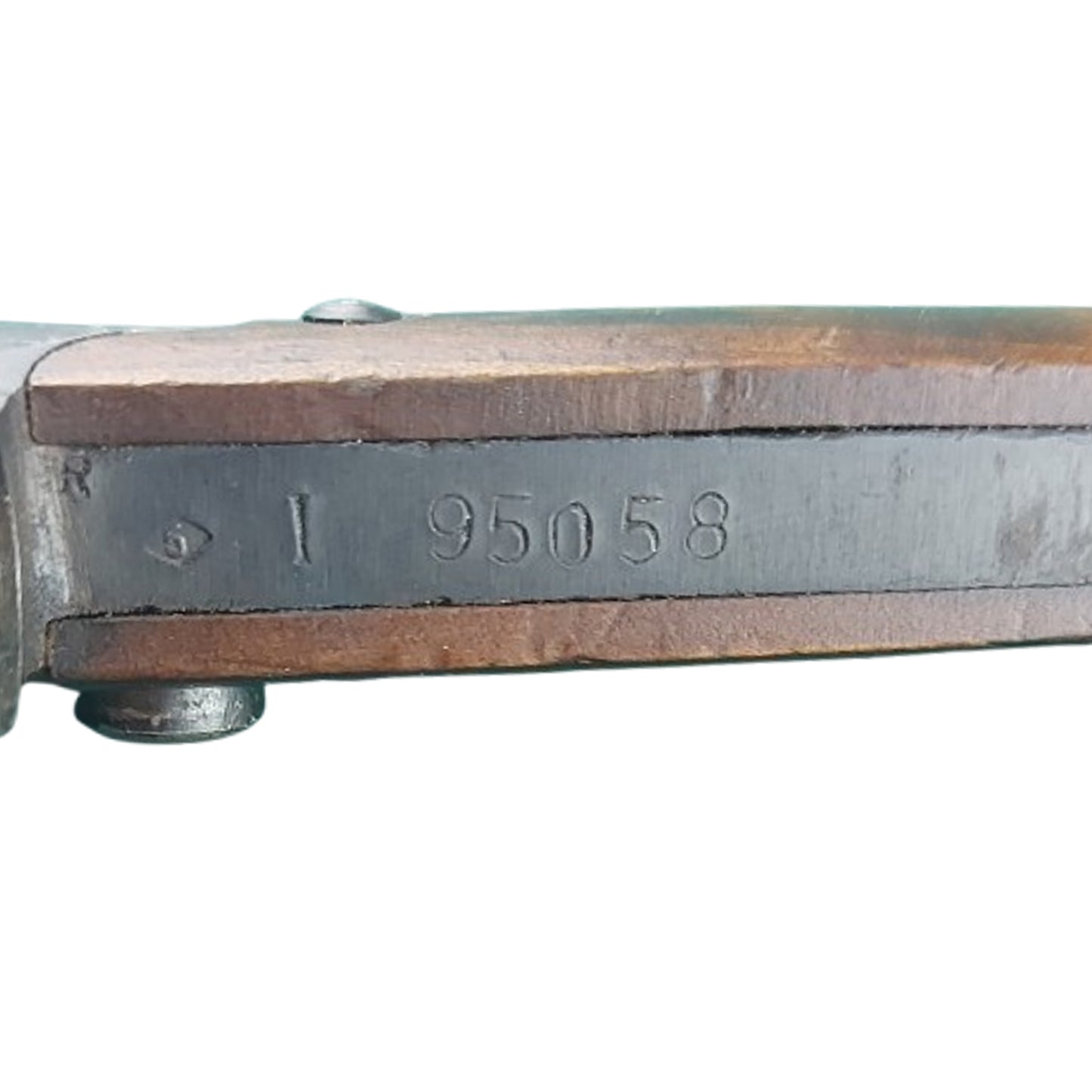 WW2 Italian M1938 Mannlicher Carcano Short Rifle Folding Bayonet With Scabbard