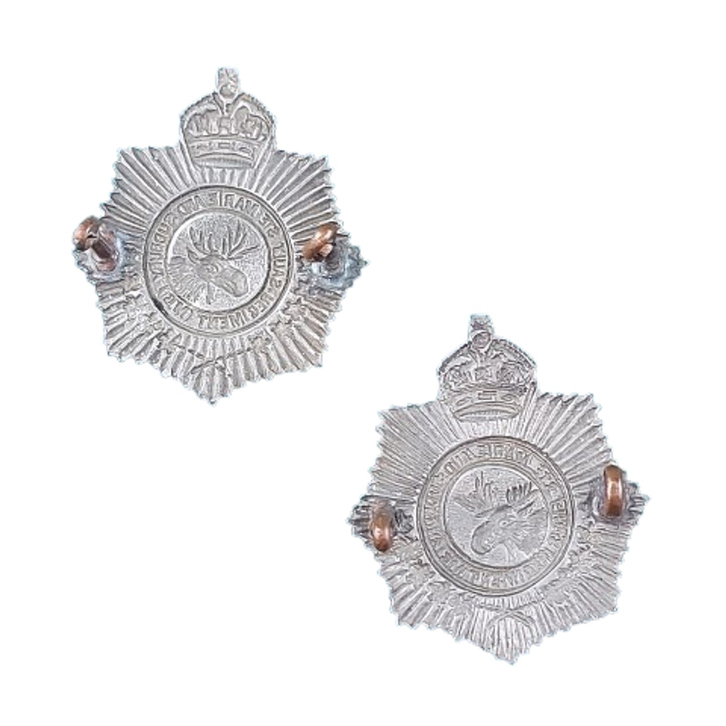 WW2 Canadian Sault Ste Marie and Sudbury Machine Gun Regiment Badge Set