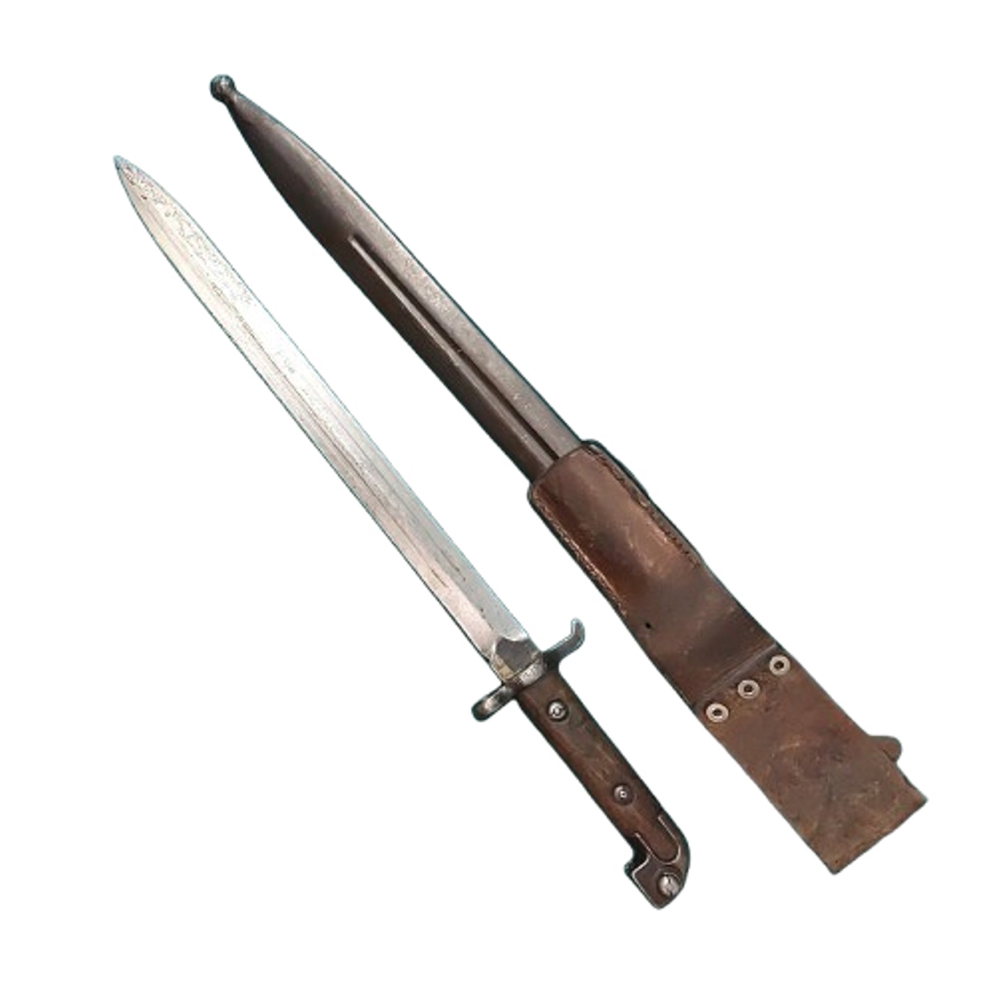Regimentally Marked Swedish M1894 Carbine Bayonet And Scabbard