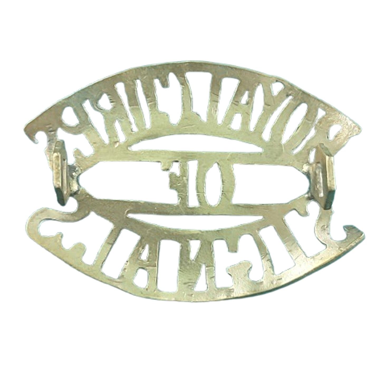 WW2 British Royal Corps Of Signals Brass Shoulder Title