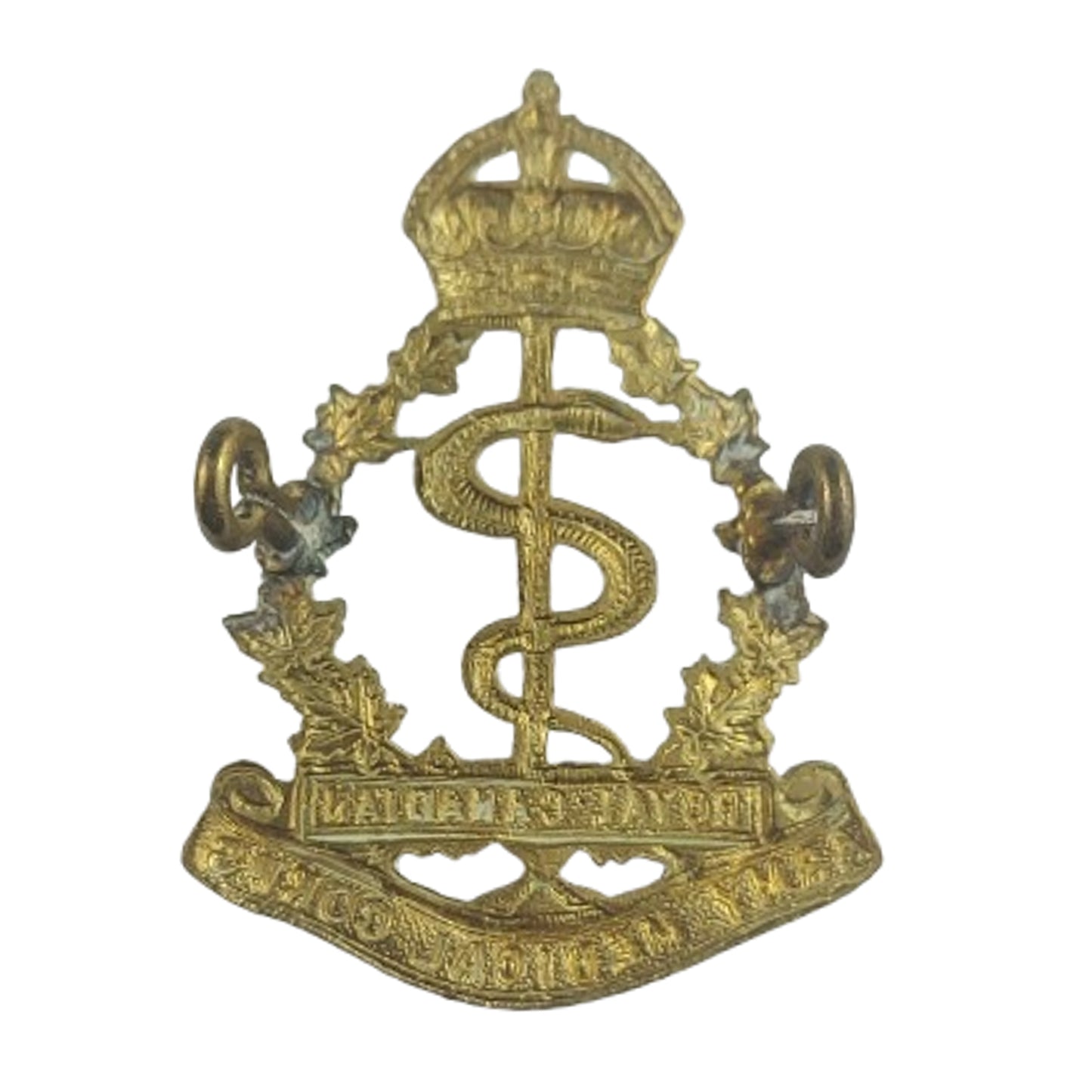 WW2 Canadian RCAMC Royal Canadian Army Medical Corps Cap Badge