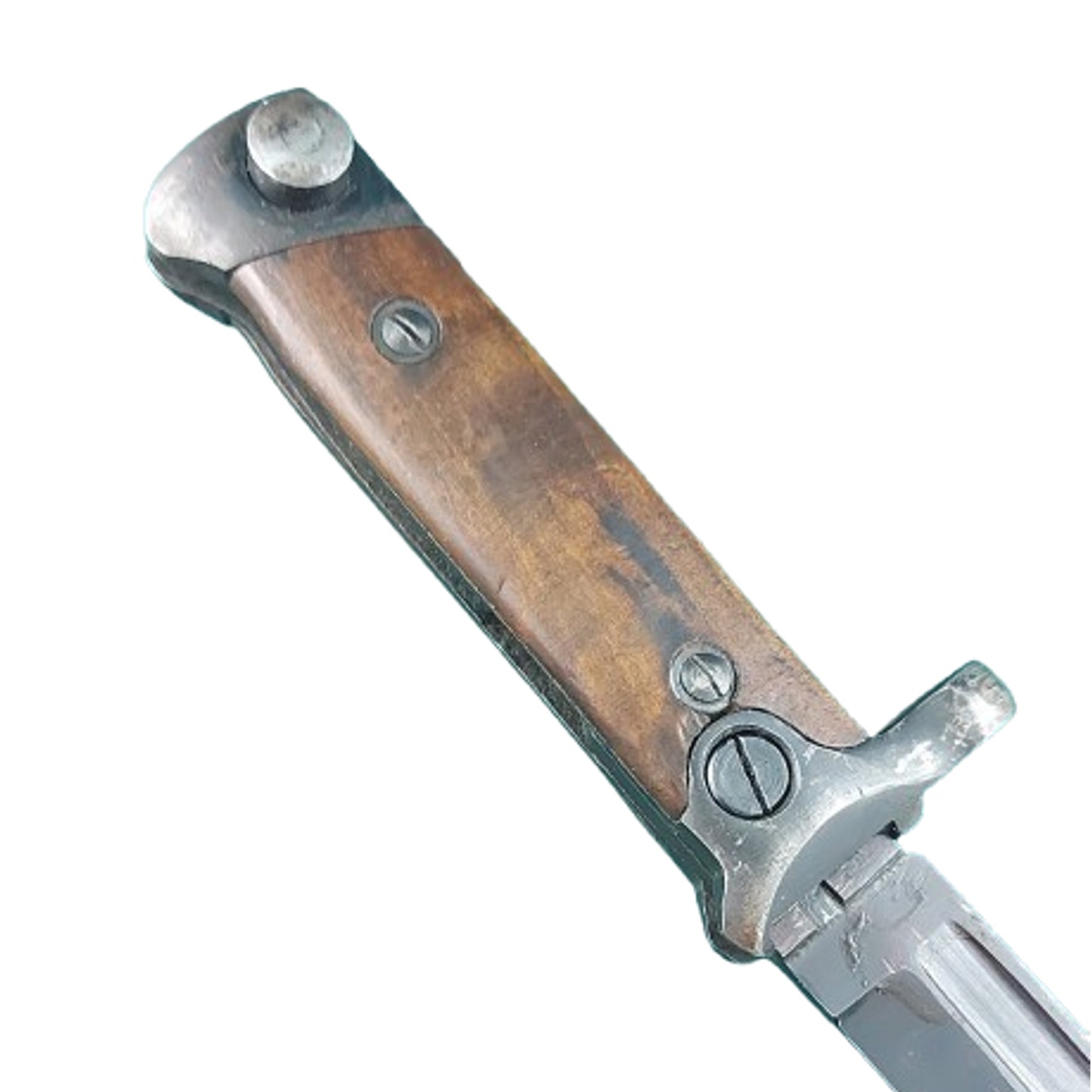 WW2 Italian M1938 Mannlicher Carcano Short Rifle Folding Bayonet With Scabbard