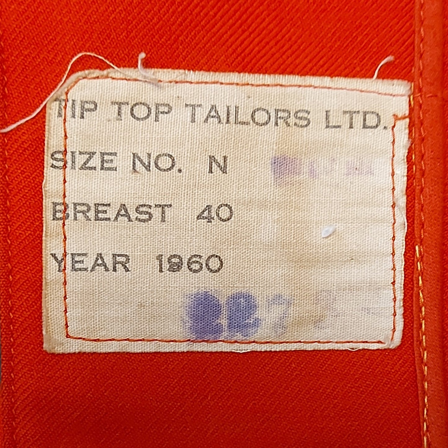Post-WW2 Canadian RCMP Royal Canadian Mounted Police Red Serge Tunic 1960