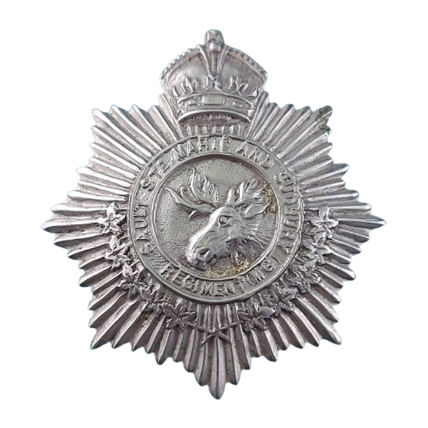 WW2 Canadian Sault Ste Marie and Sudbury Machine Gun Regiment Badge Set