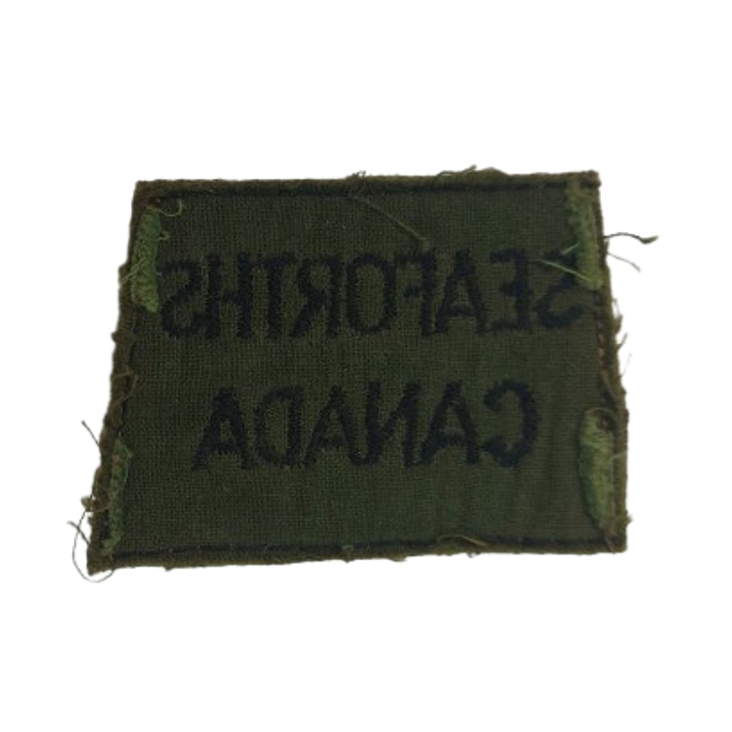 WW2 Canadian Seaforths Canada Cloth Slip On