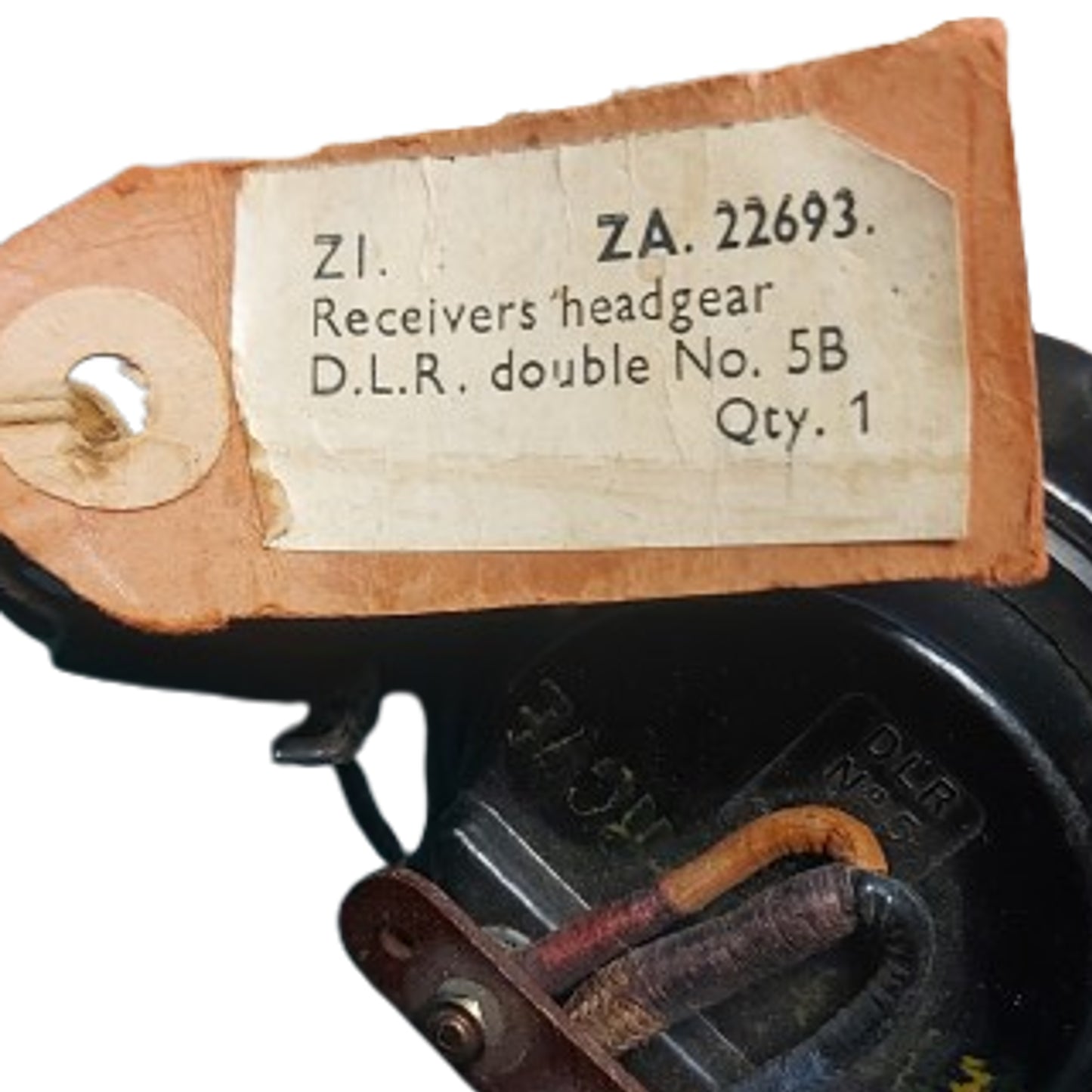 WW2 British DLR Double No. 5B Radio Headphones